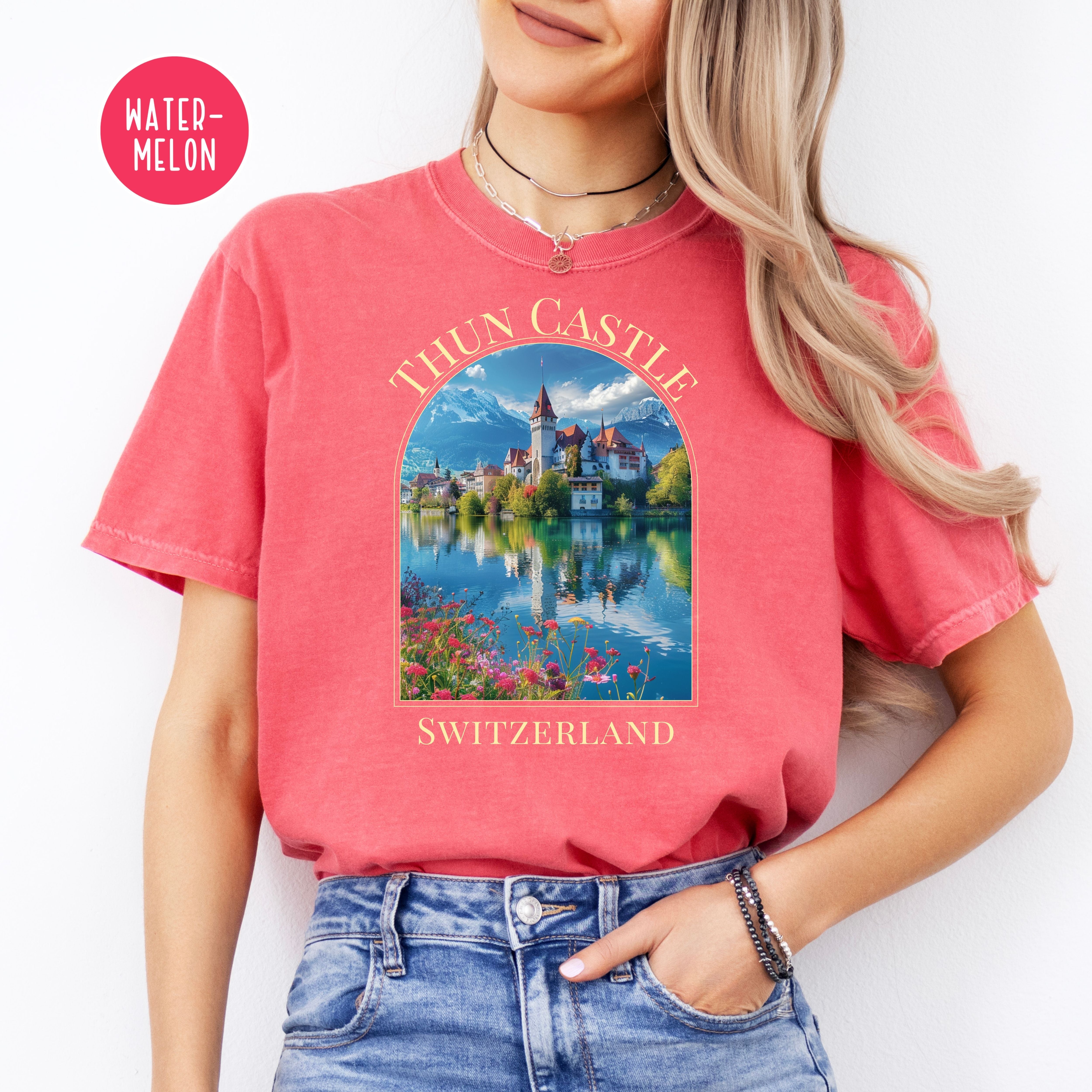 Thun Castle Switzerland Comfort Colors® Tee