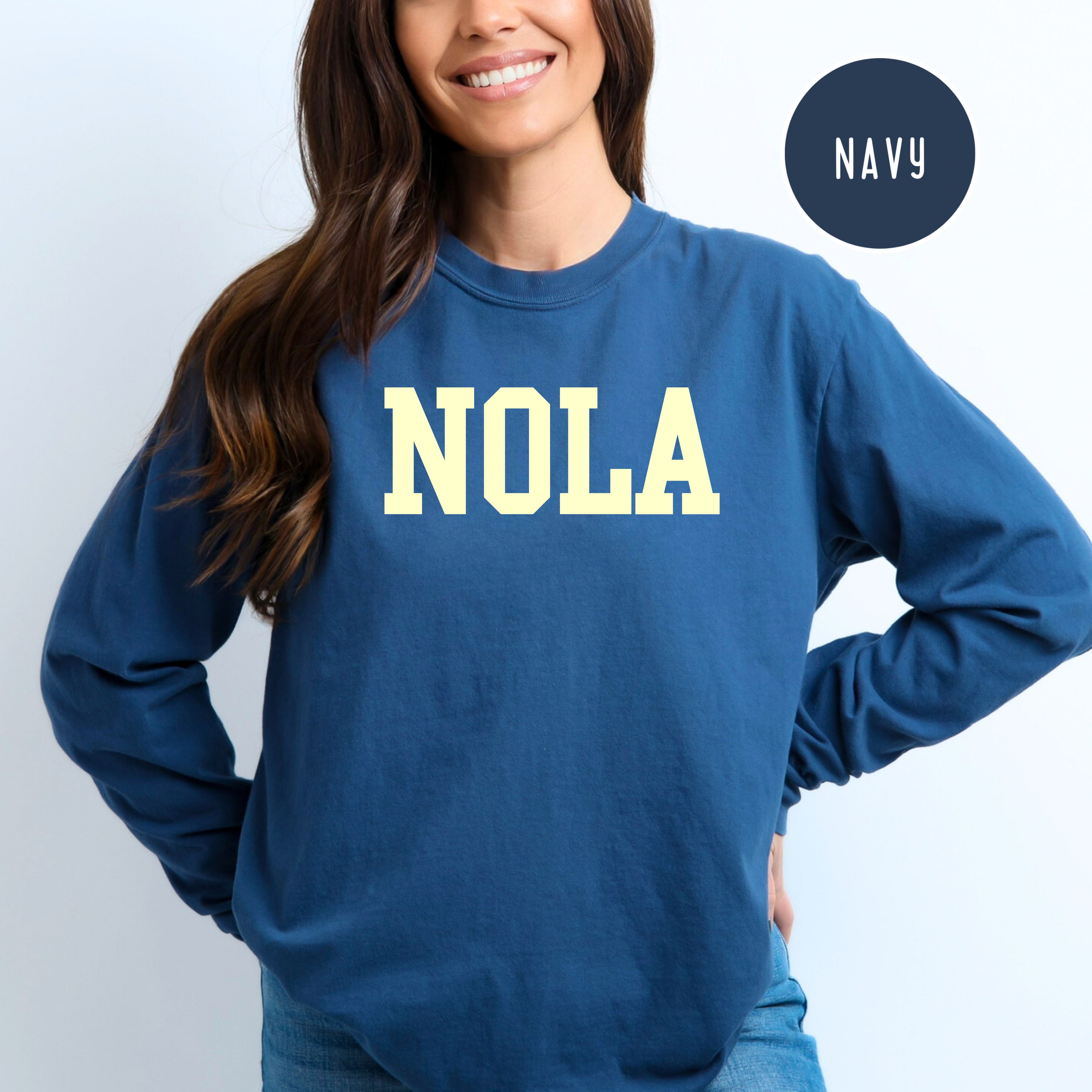 NOLA New Orleans Louisiana Comfort Colors® Long Sleeve Tee