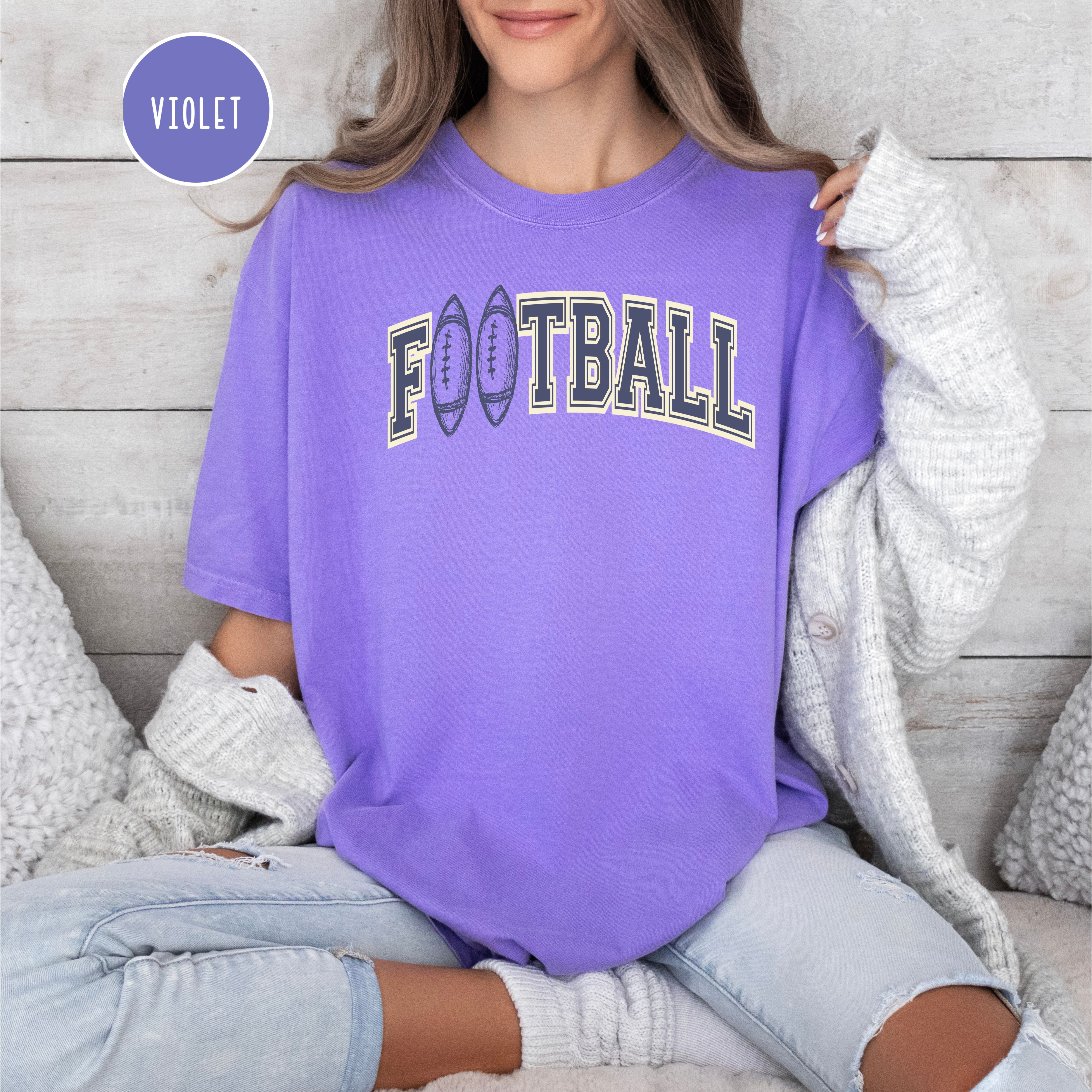 Football Comfort Colors Unisex Gift Shirt for Football Fan