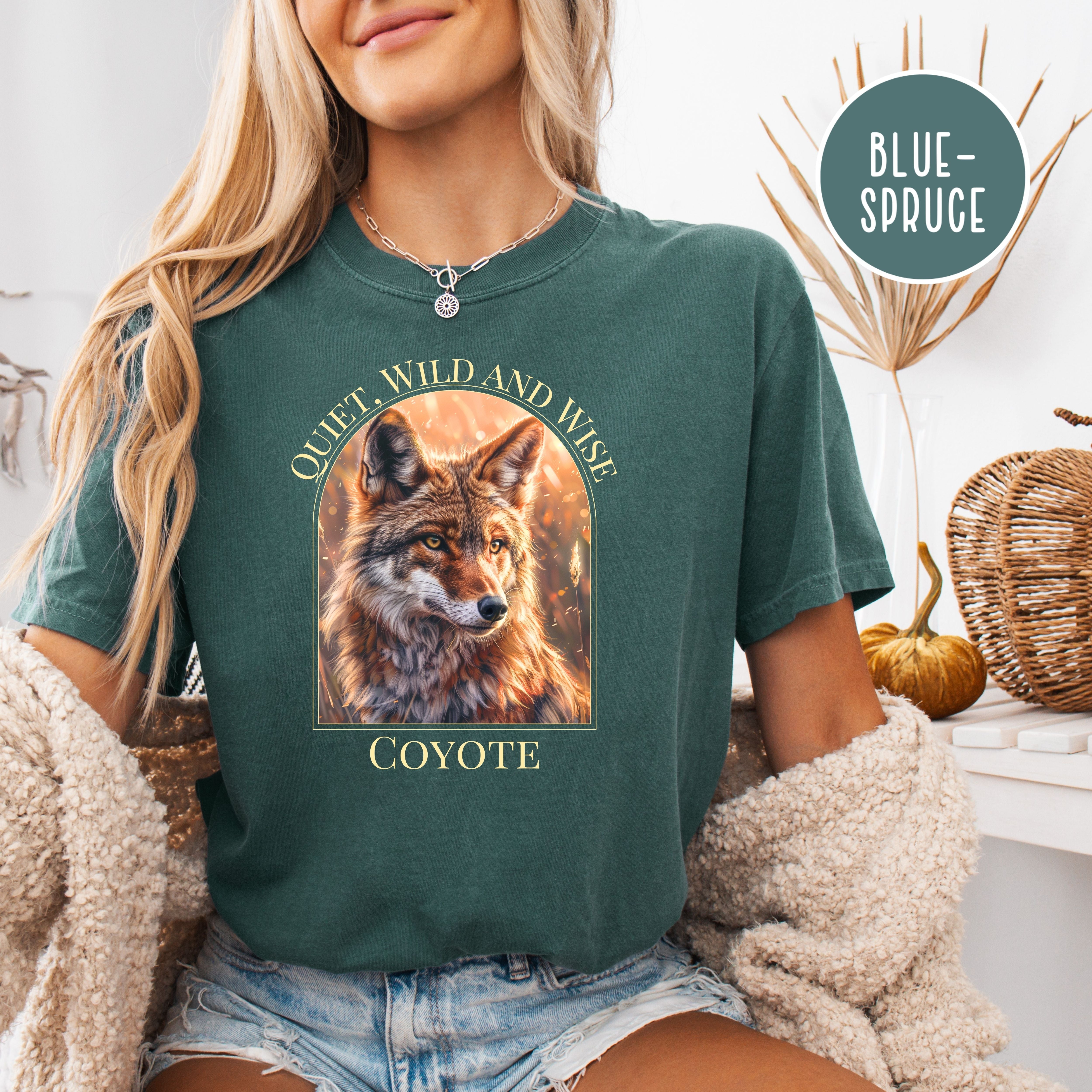 Quiet Wild & Wise Coyote Comfort Colors® Tee