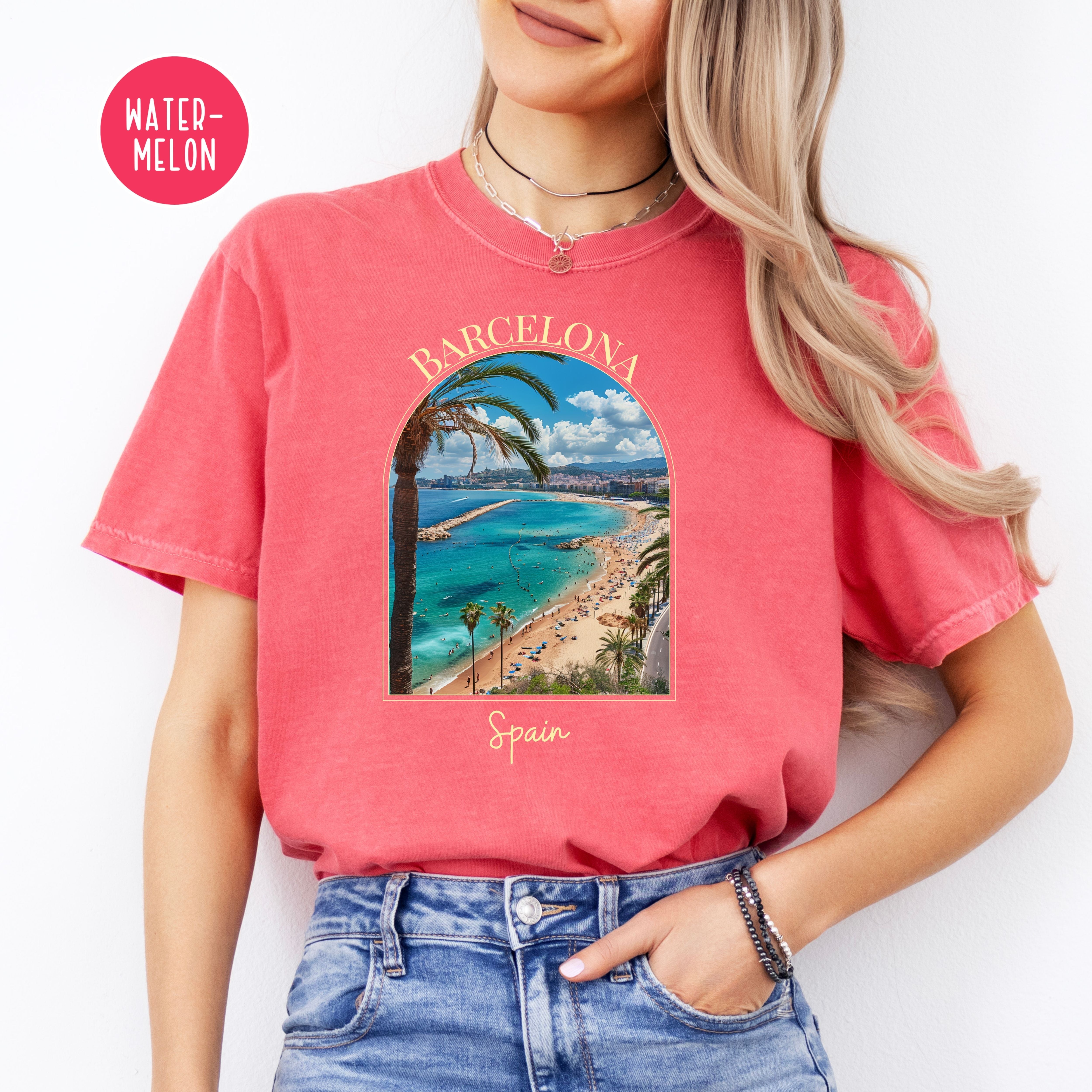 Barcelona Spain Vacation Gift Comfort Colors® Tee