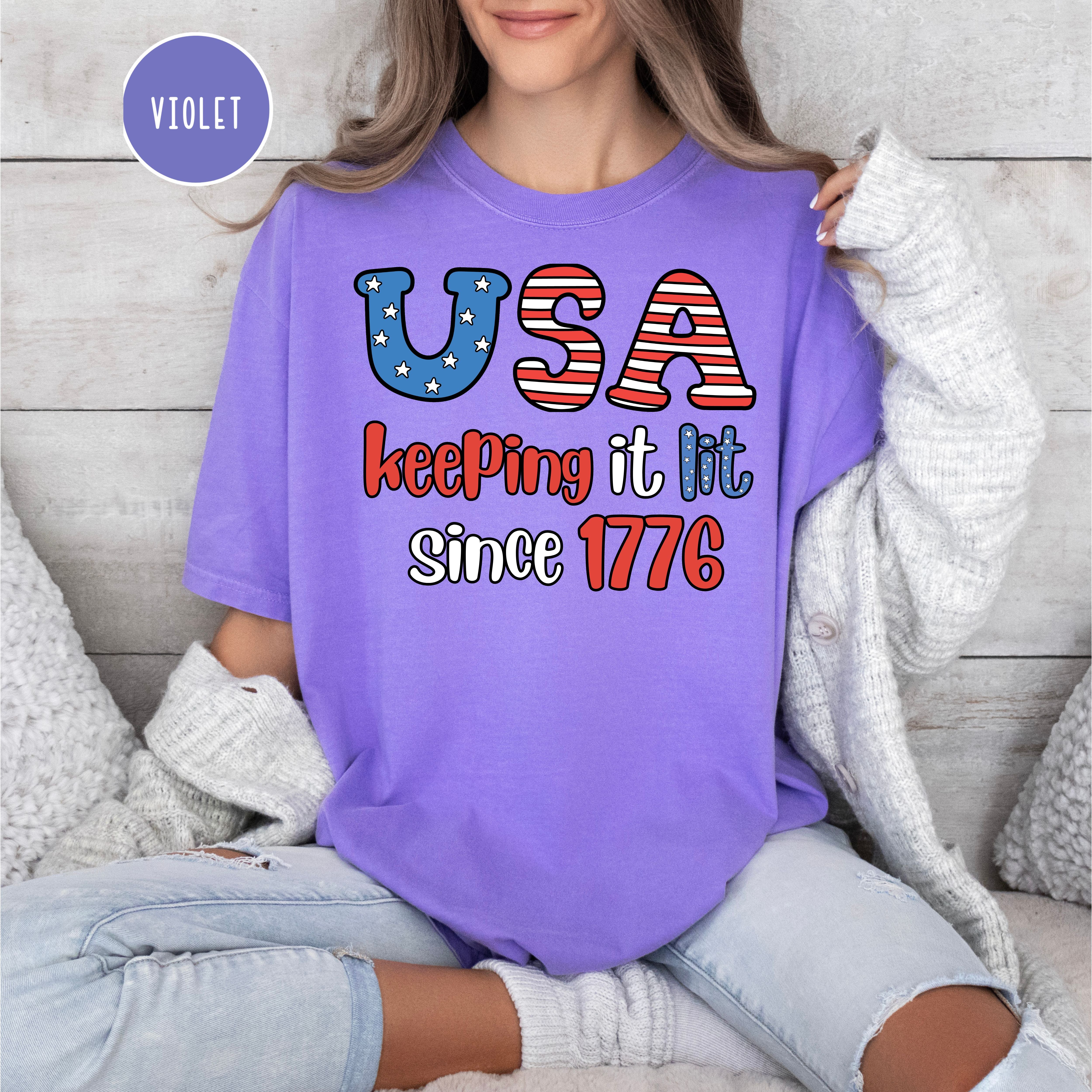 Celebrate America 250 Years Comfort Colors 4th of July Shirt