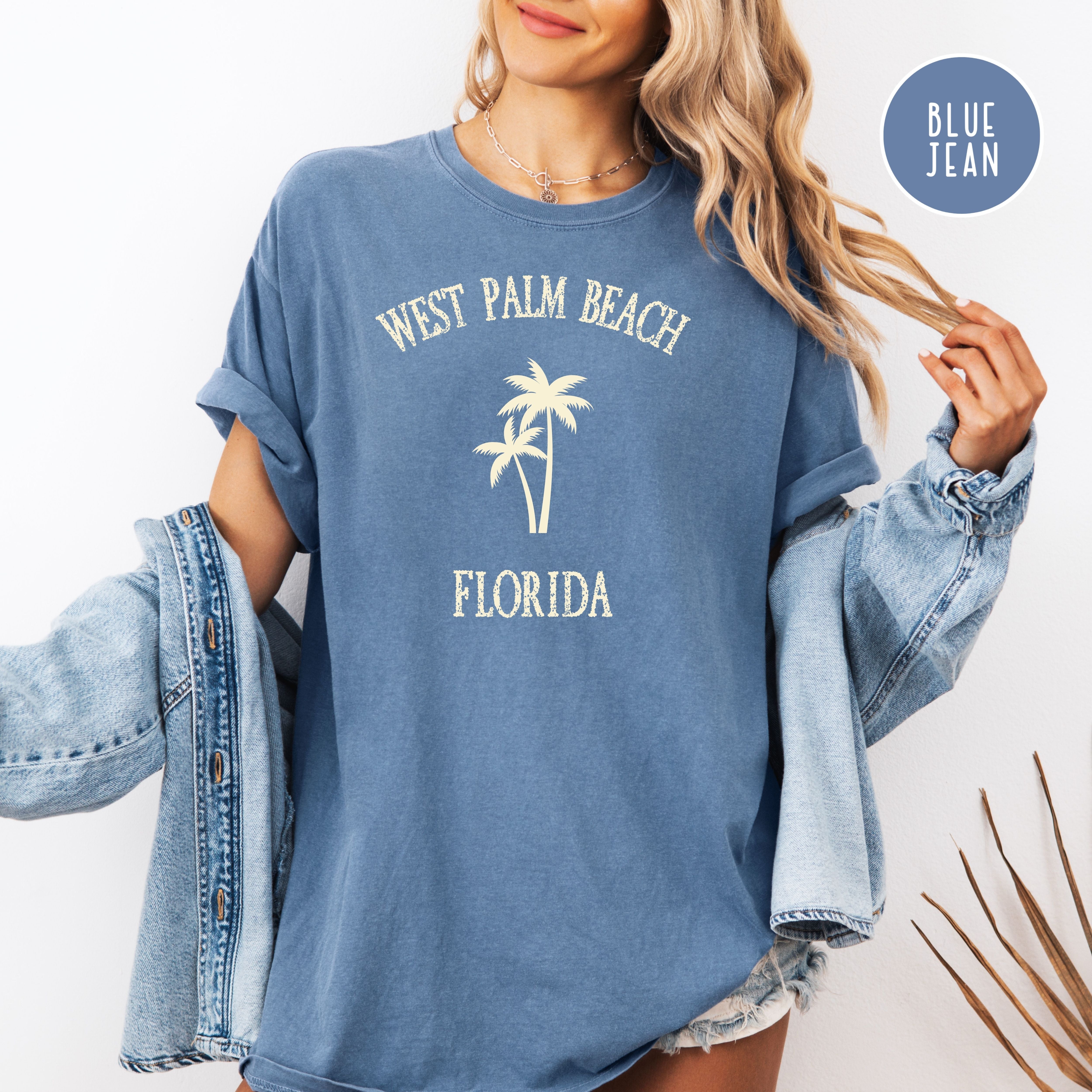 West Palm Beach Florida Comfort Colors Pre-Shrunk Unisex Tee