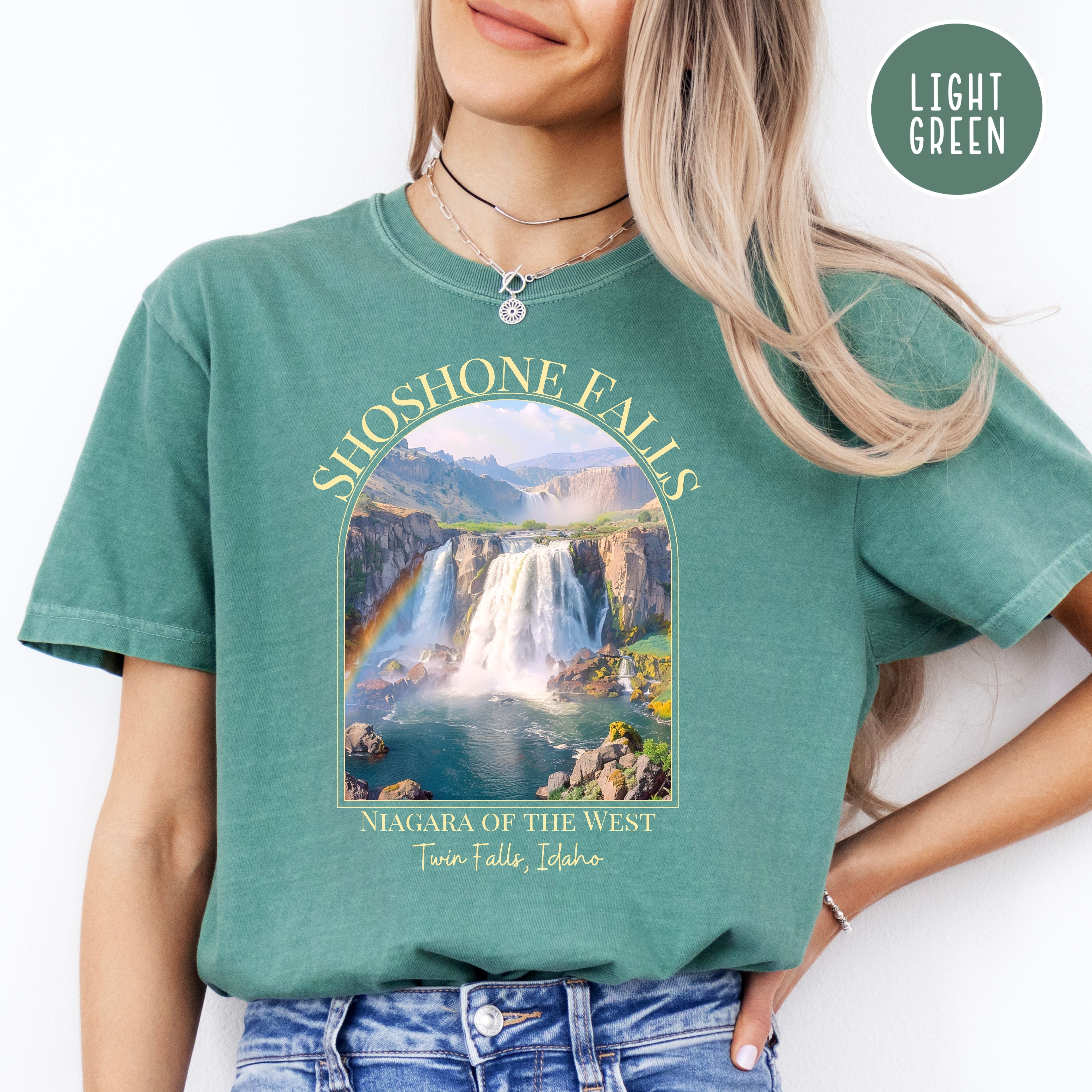 Shoshone Falls Idaho, Niagra of the West Comfort Colors® Tee