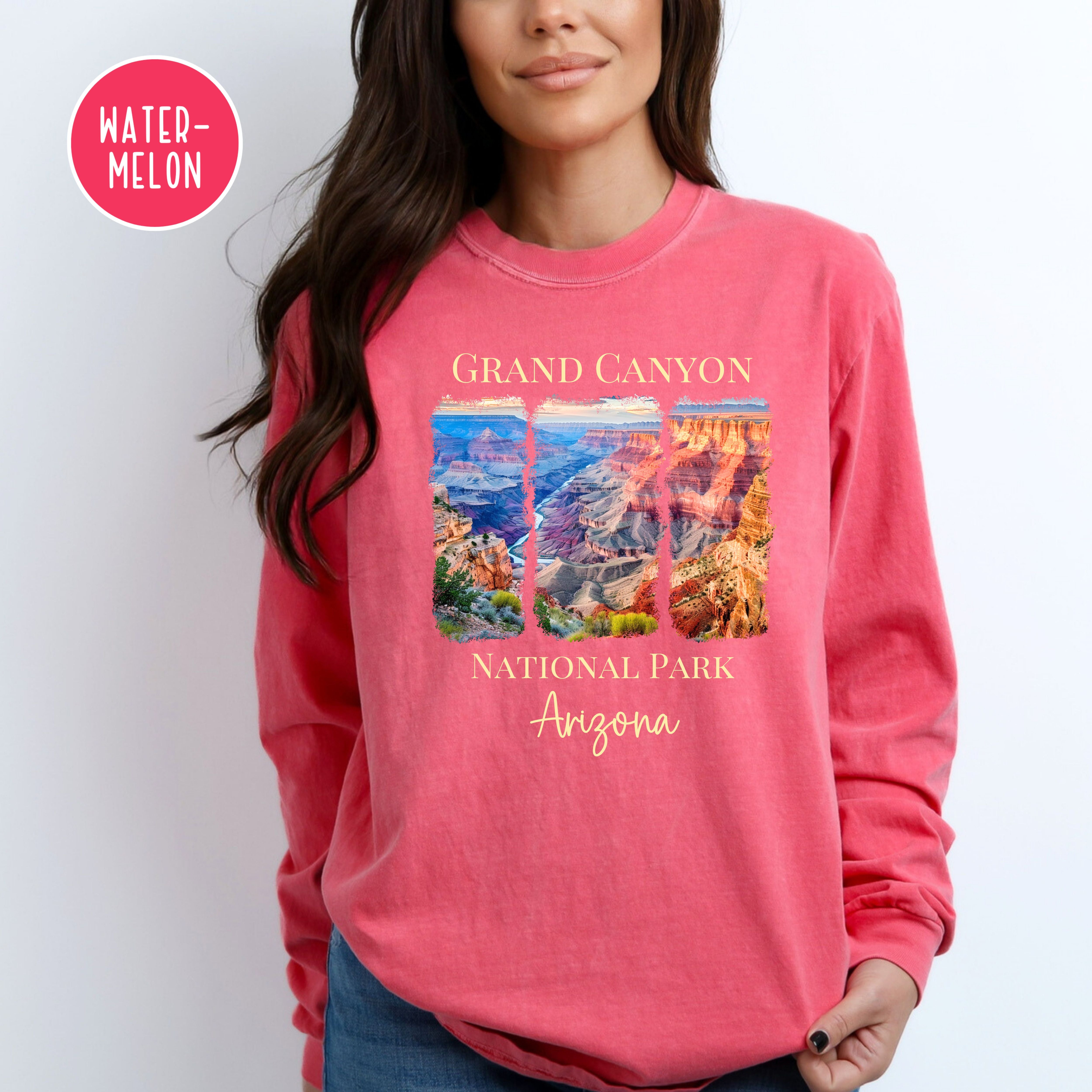 Grand Canyon National Park Comfort Colors Adult Unisex Long Sleeve Tee Shirt