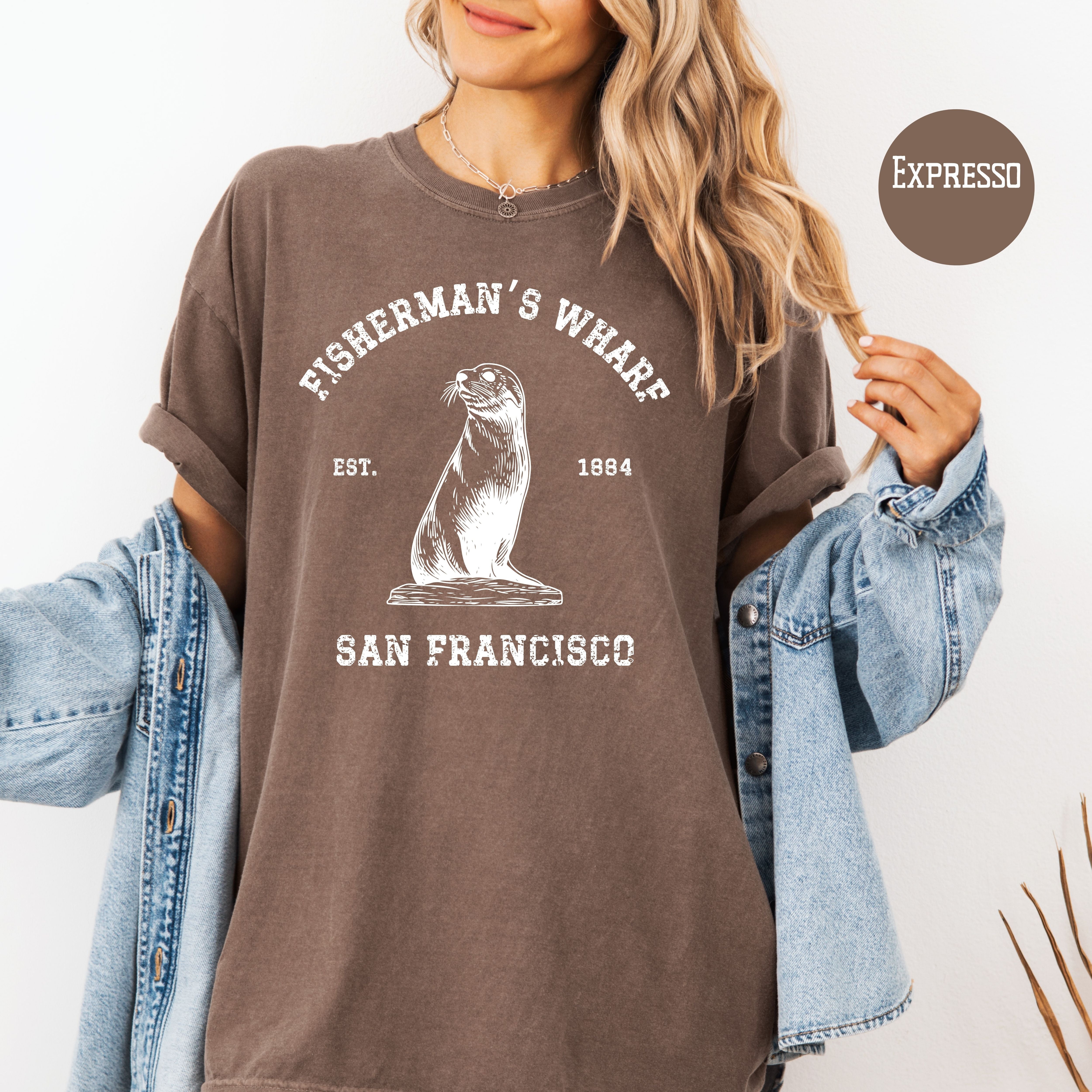 Fisherman Wharf San Francisco Comfort Colors Tee Shirt