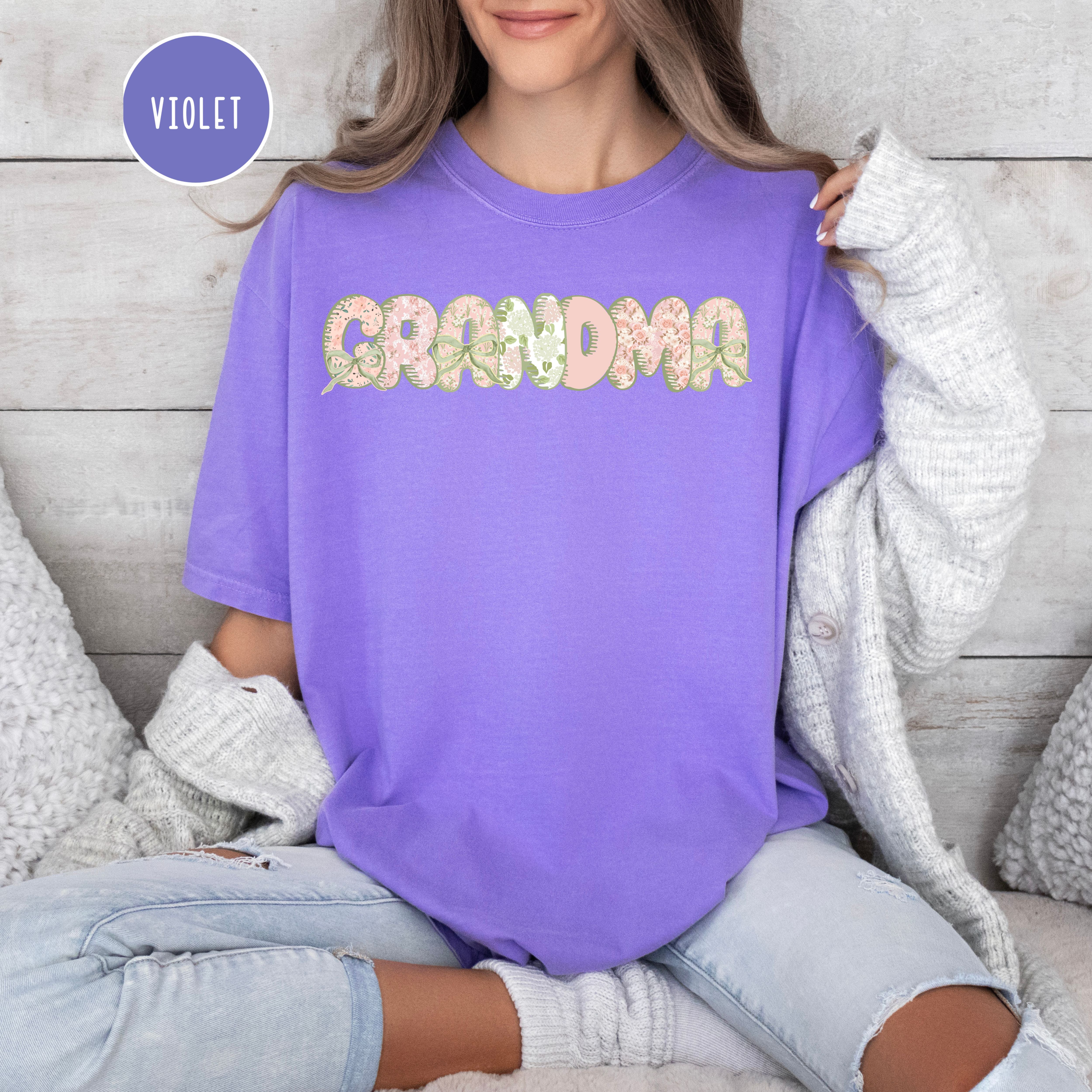 Soft Pastel Coquette Grandma Comfort Colors Tee