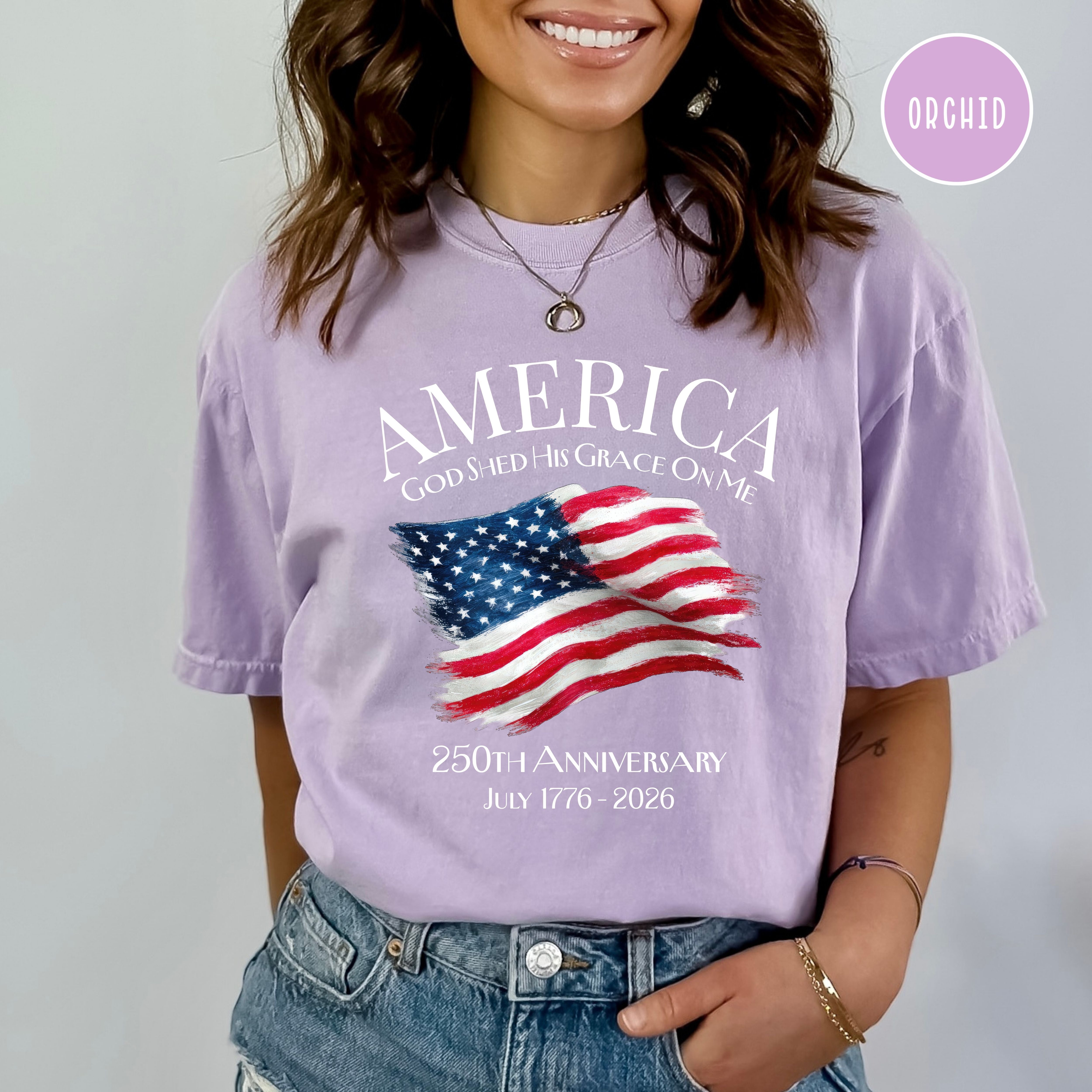 America 250th Anniversary Patriotic Unisex Comfort Colors T-Shirt, 4th of July Shirt, Fourth of July Shirt, USA Patriotic Shirt