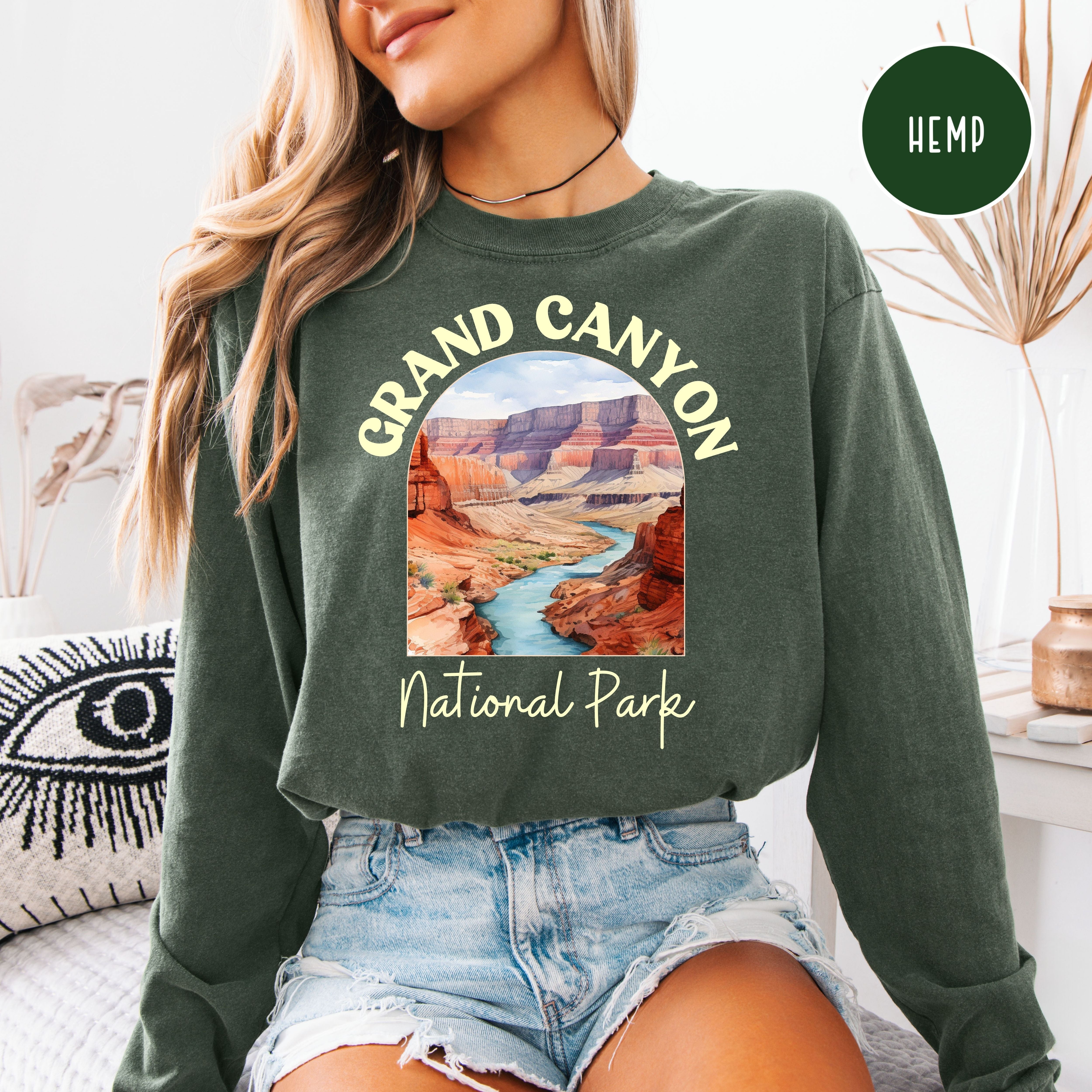 Grand Canyon National Park Arizona Long Sleeve Comfort Colors Shirt