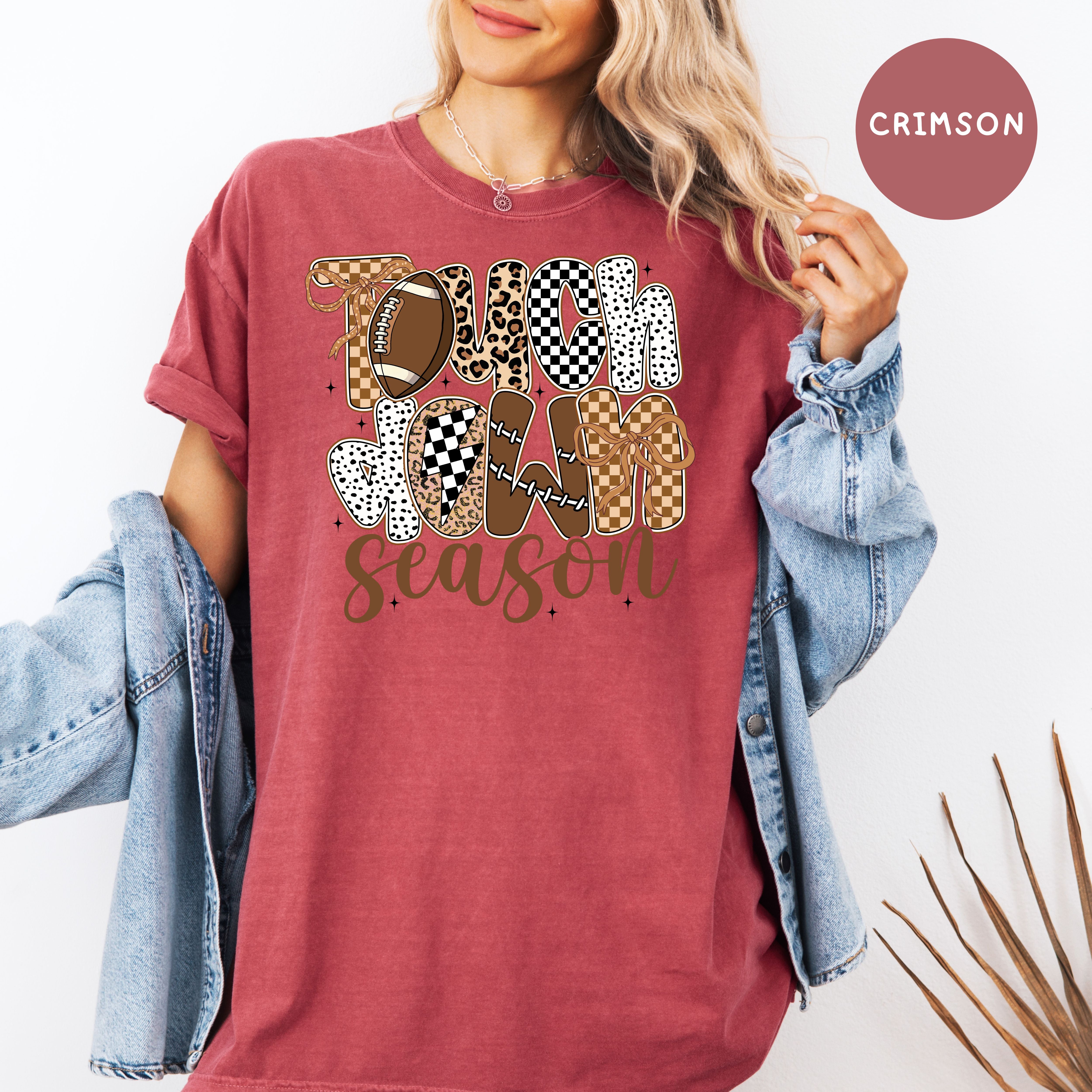 Touch Down Comfort Colors Game Day Shirts