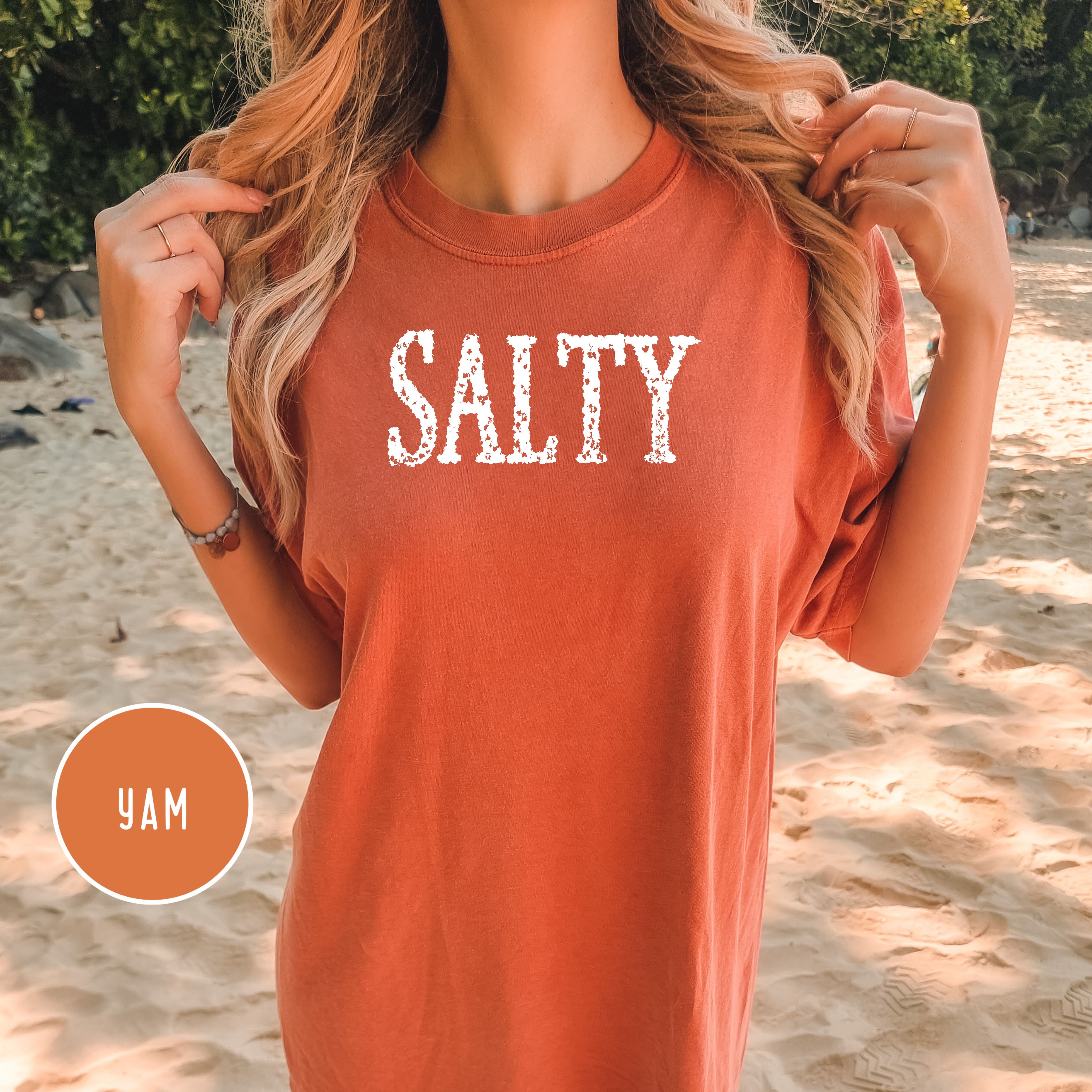 Salty Grunge Comfort Color Beach Tee