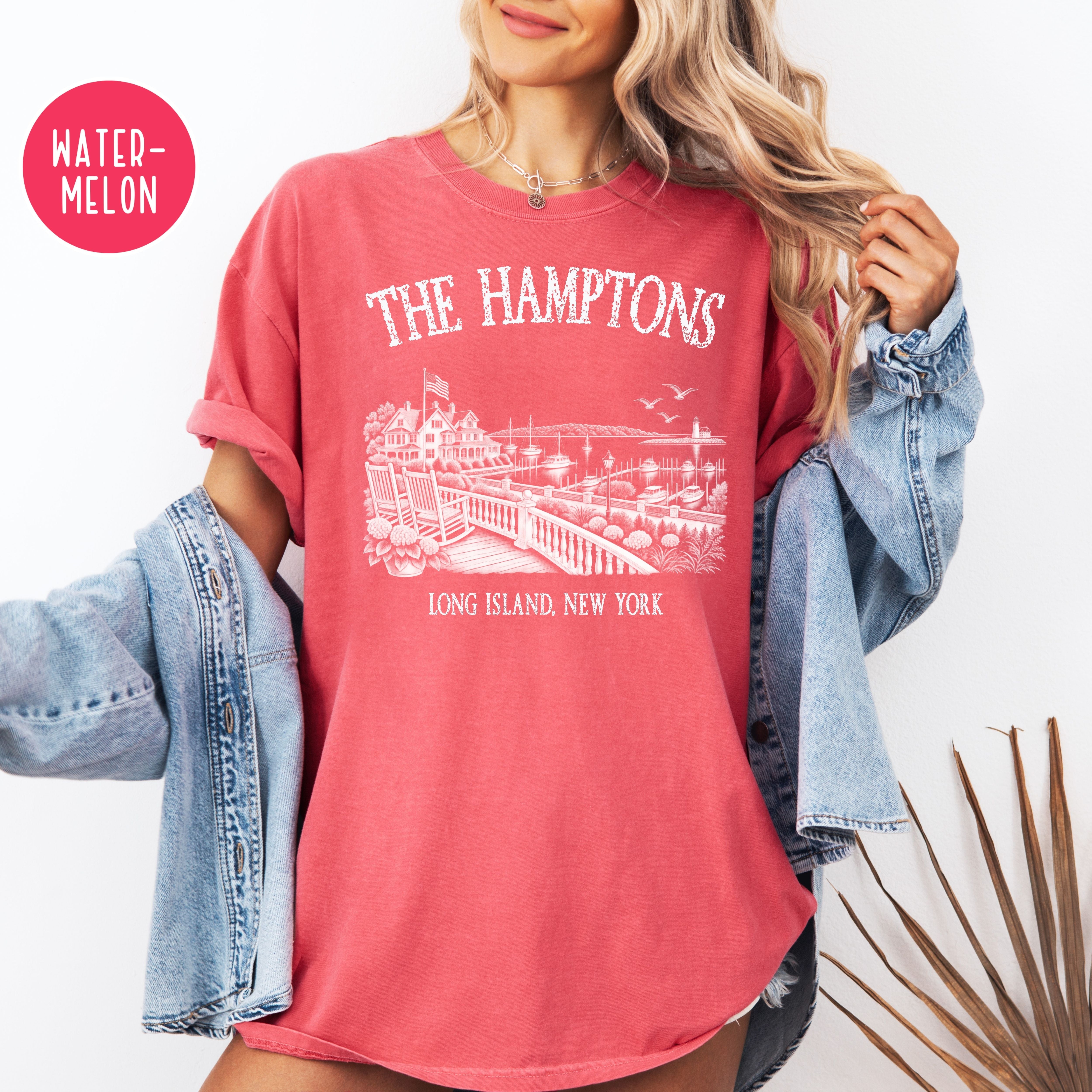 The Hamptons New York Comfort Colors T-Shirt, Hamptons Vacation Gift, Hamptons Gift Shirt, Hamptons Summer, New York Gift, Hamptons Shirt