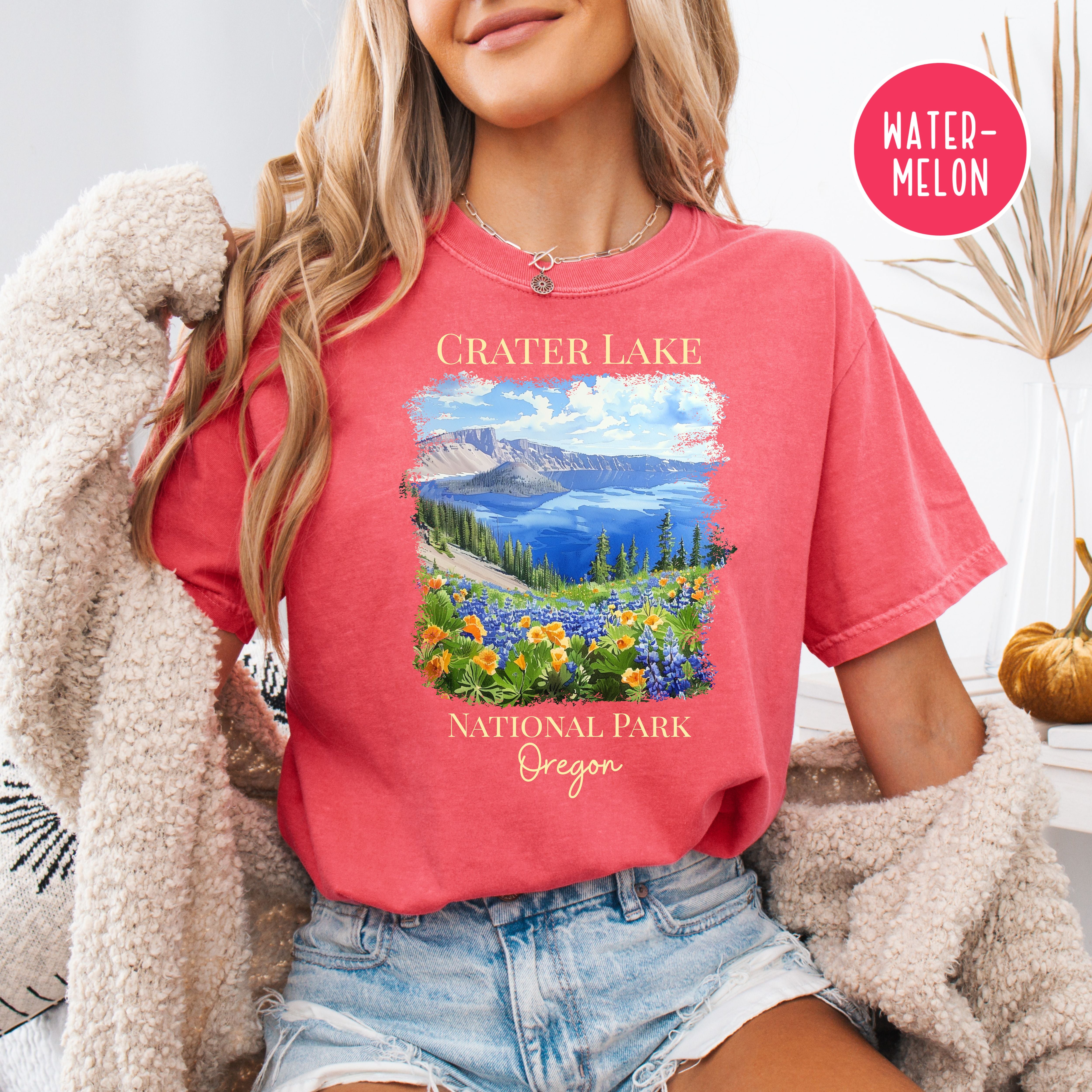 Crater Lake National Park Oregon Comfort Colors Tee