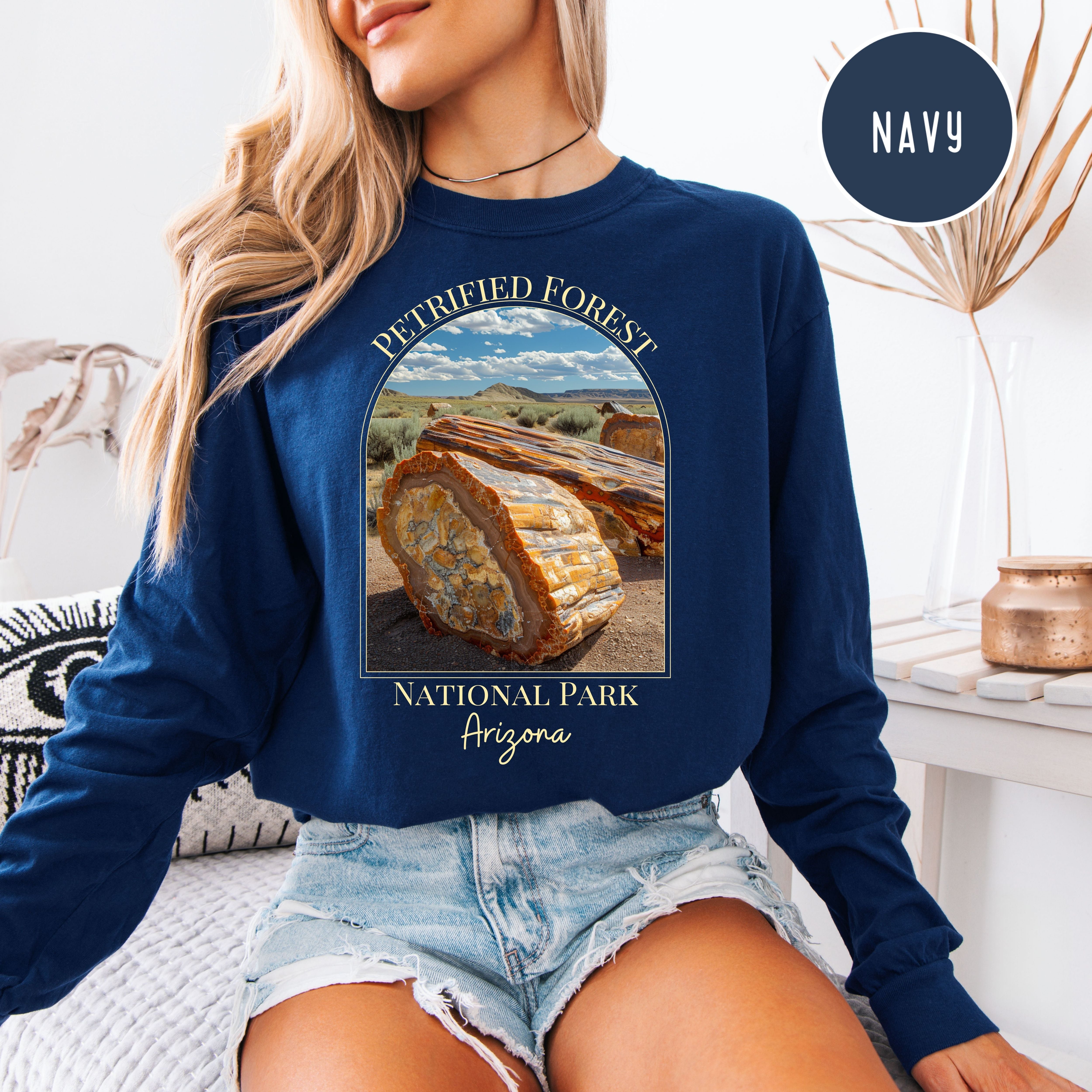 Petrified Forest National Park Arizona Comfort Colors Long Sleeve Unisex Tee