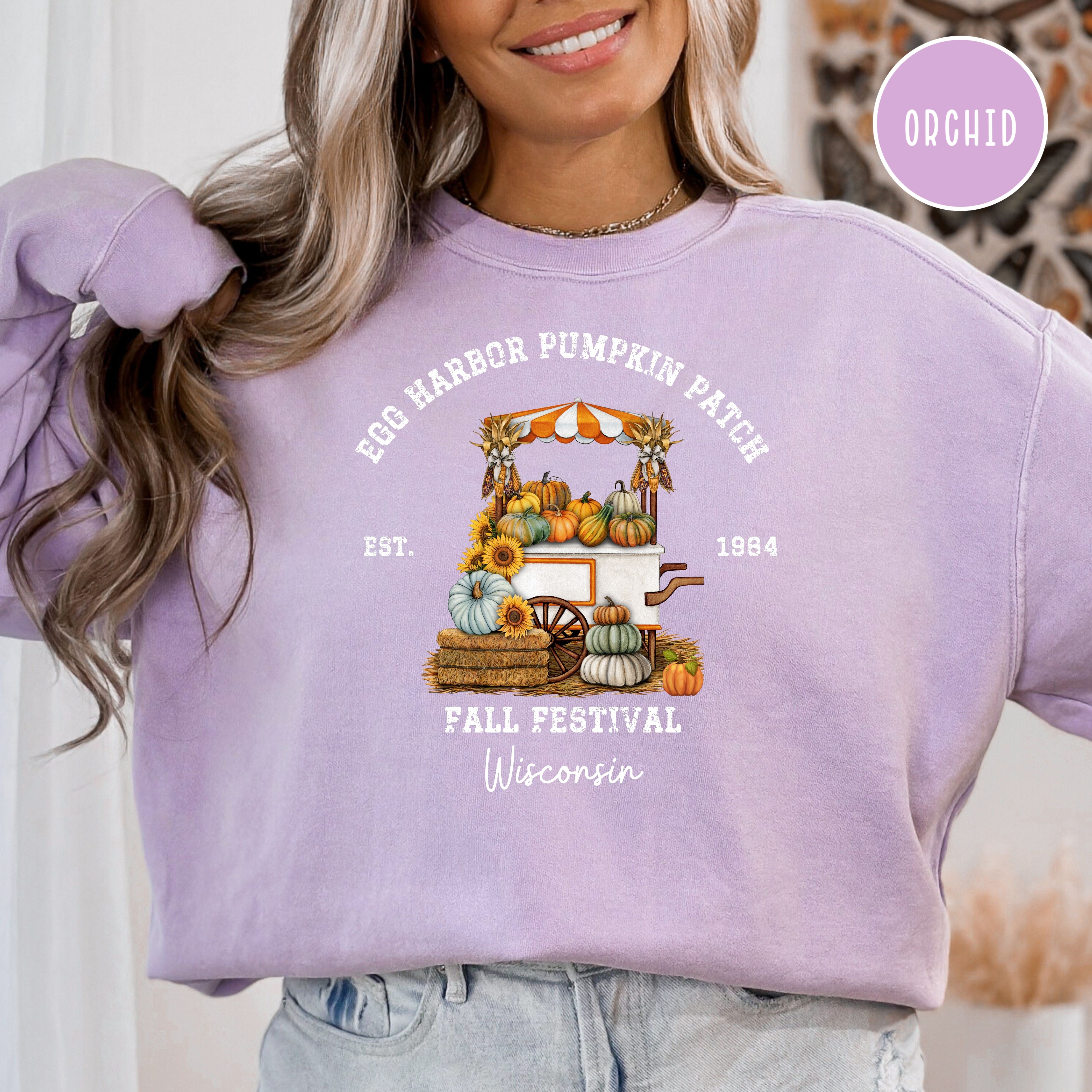 Egg Harbor Door County Pumpkin Patch Comfort Colors® Sweatshirt