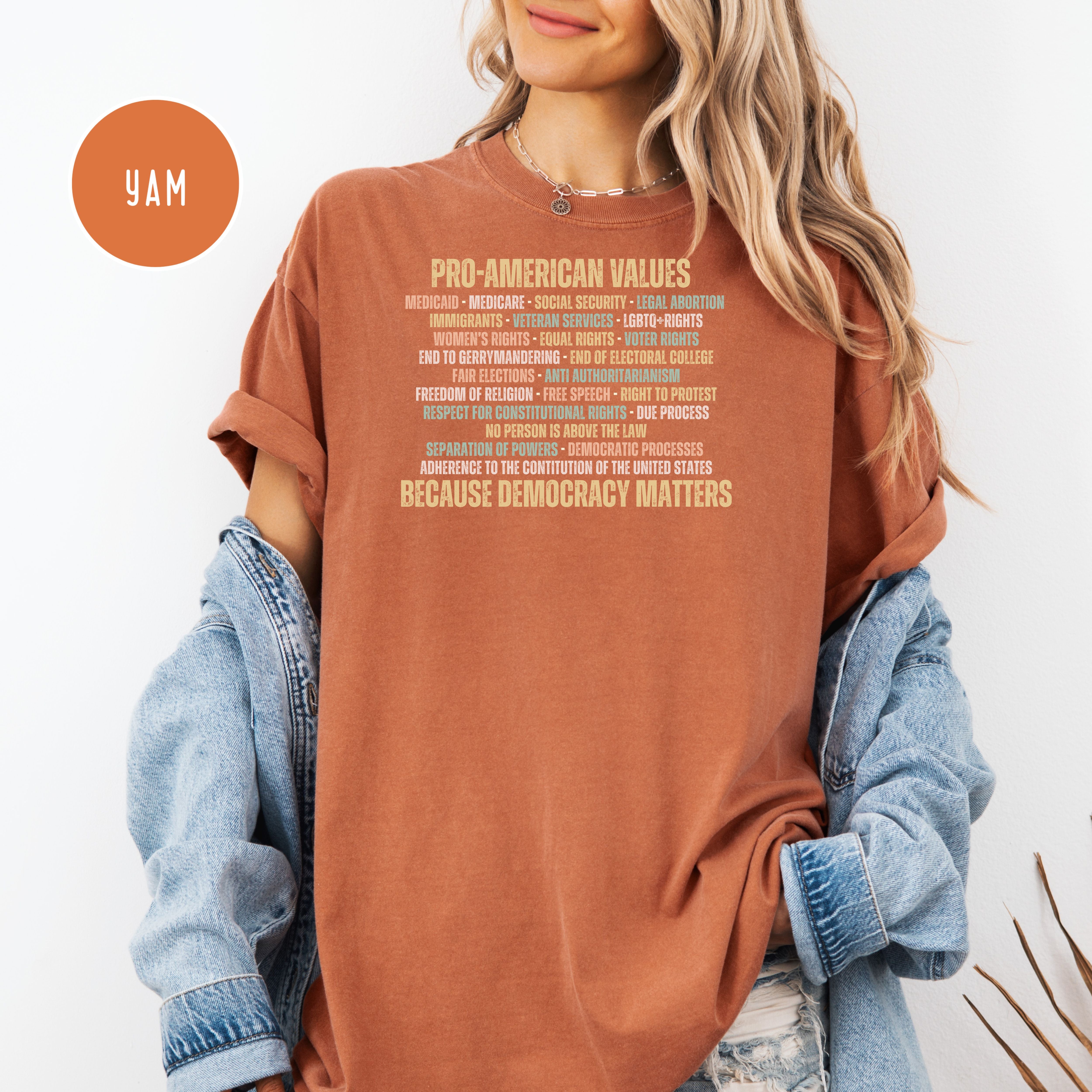Pro Democracy Comfort Colors Political protest Shirt