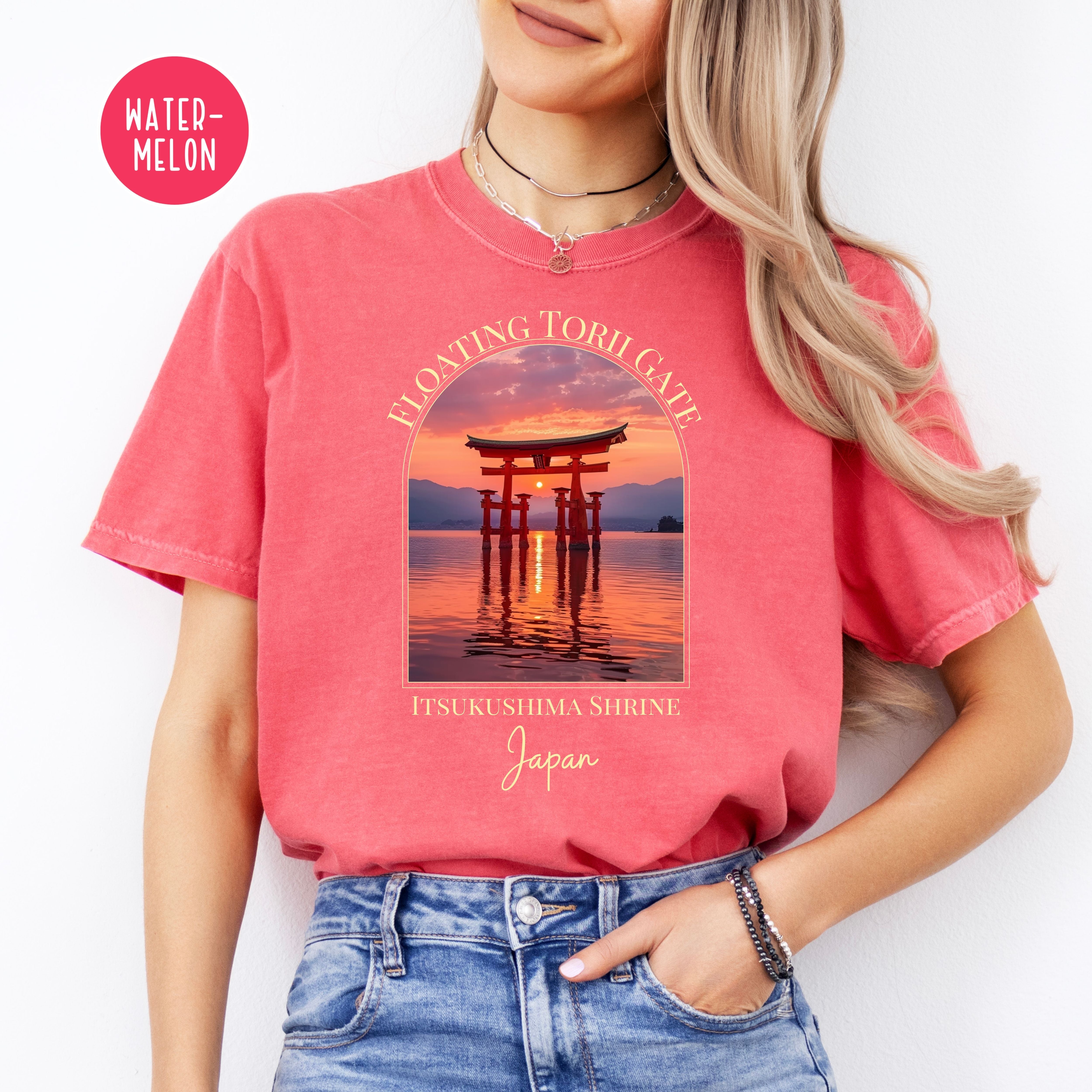 Floating Torii Gate Miyajima Shrine Comfort Colors® Tee