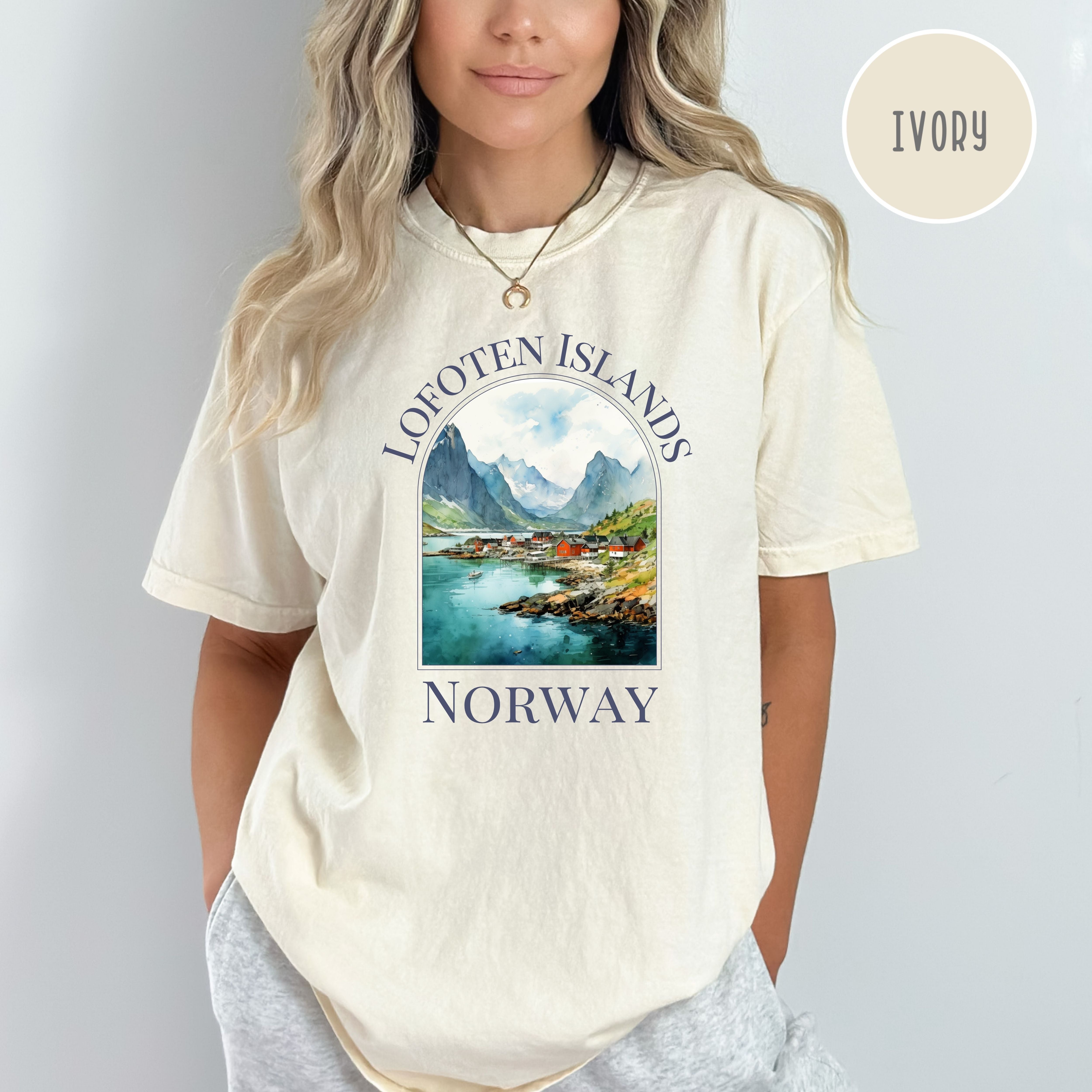 Lofoten Islands Norway Comfort Colors Tee