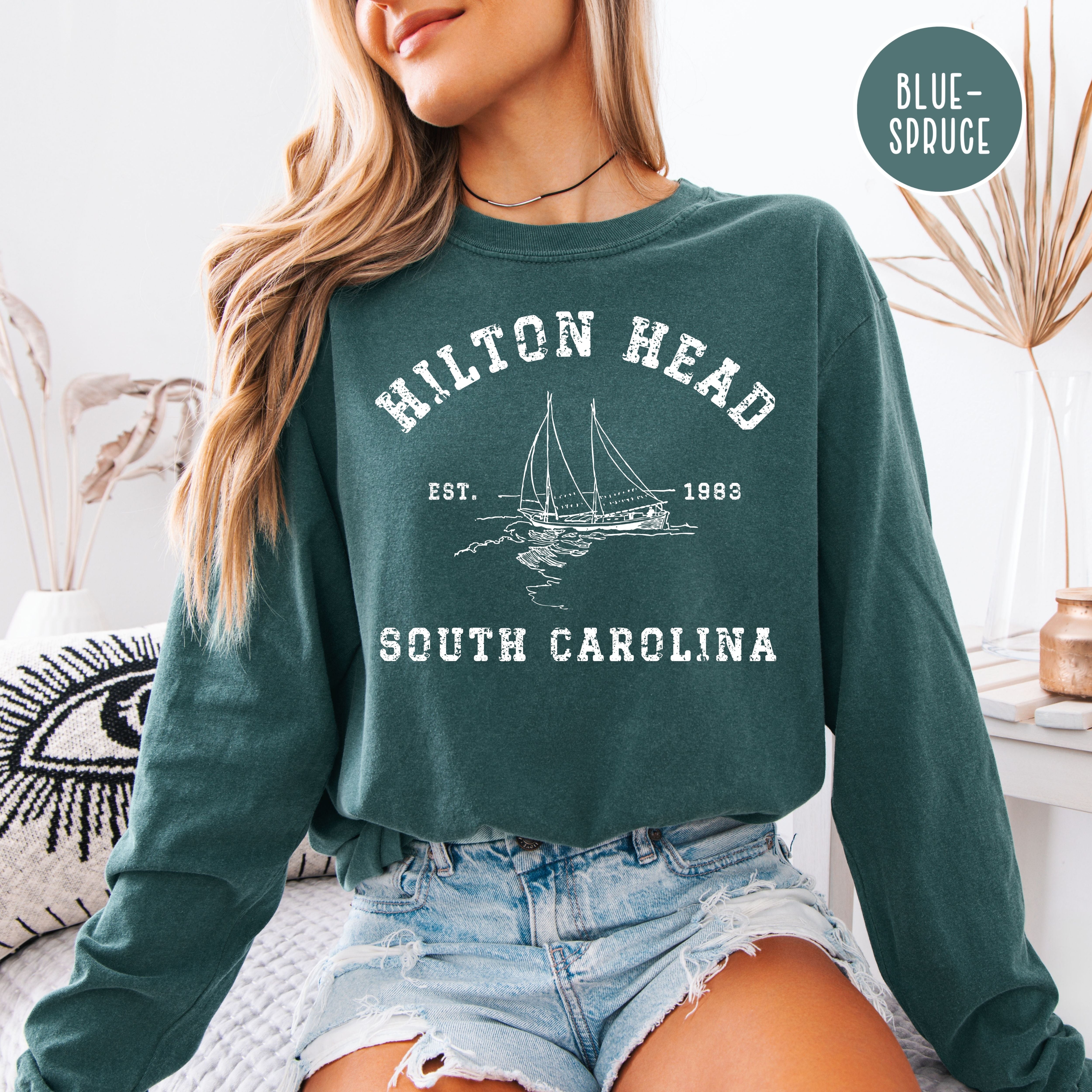 Hilton Head South Carolina Grunge Style Comfort Colors® Tee