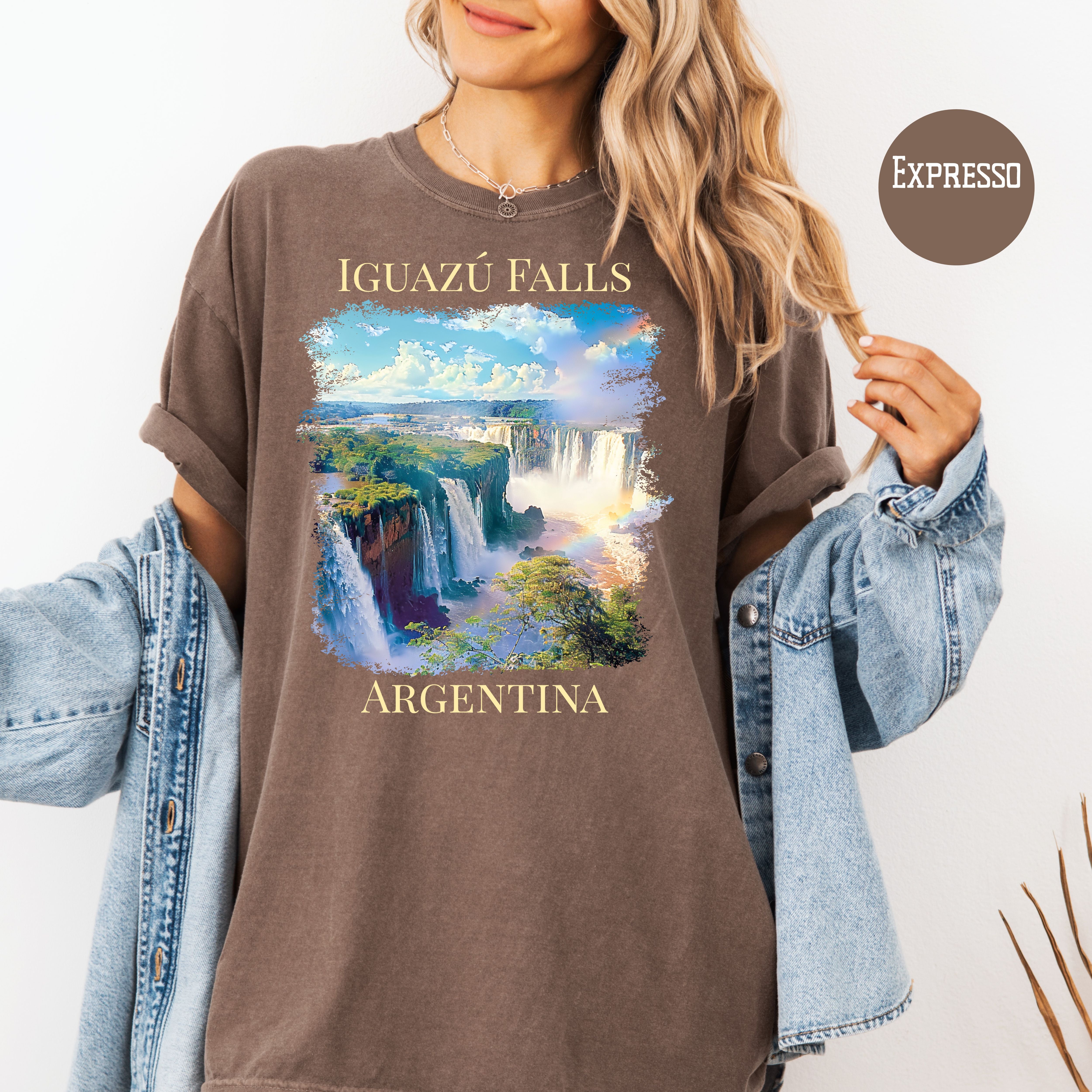 Iguazú Falls Argentina Comfort Colors Unisex Vacation Gift Shirt