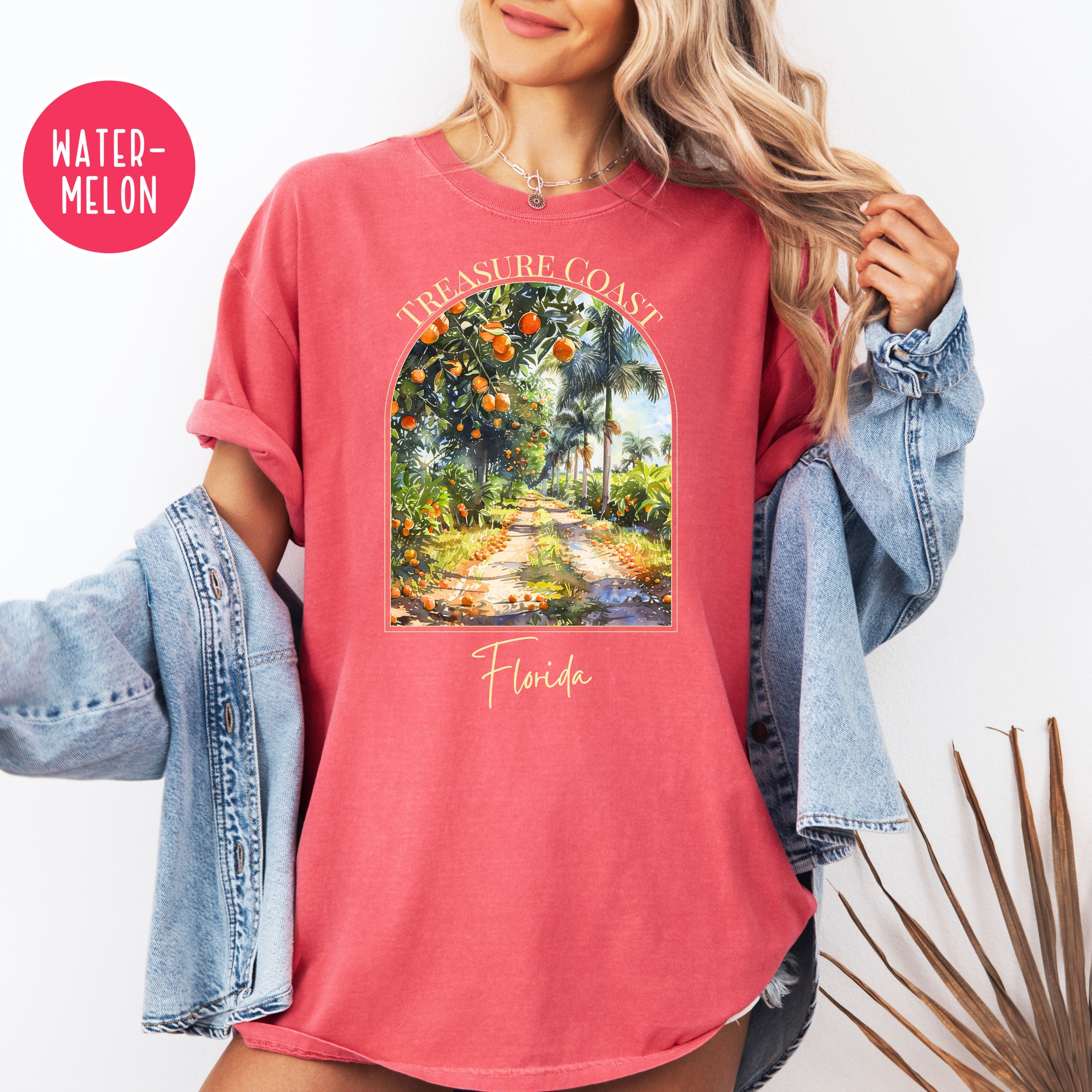 Indian River Florida Treasure Coast Orange Groves Comfort Colors TShirt