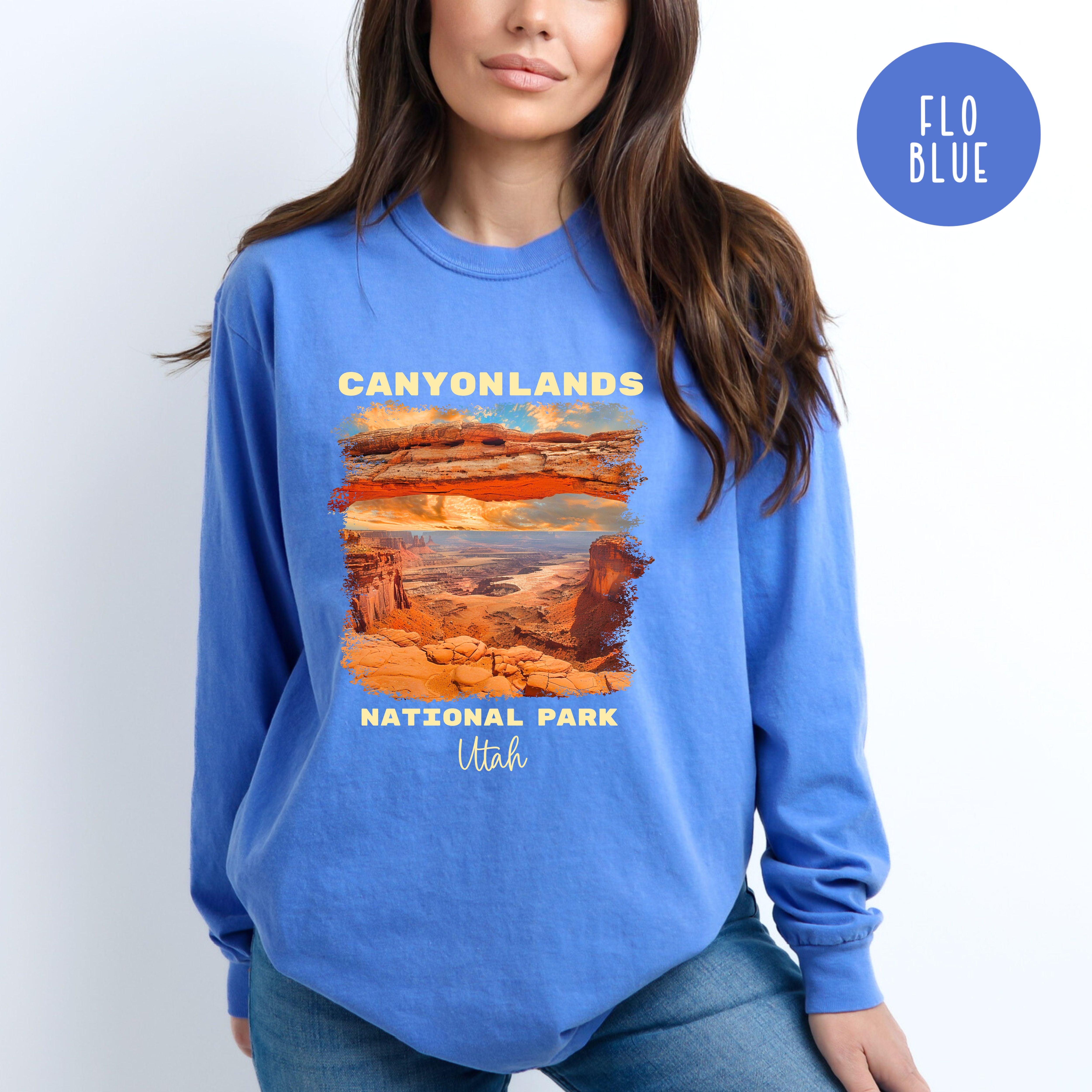 Canyonlands National Park Comfort Colors Long Sleeve Tee