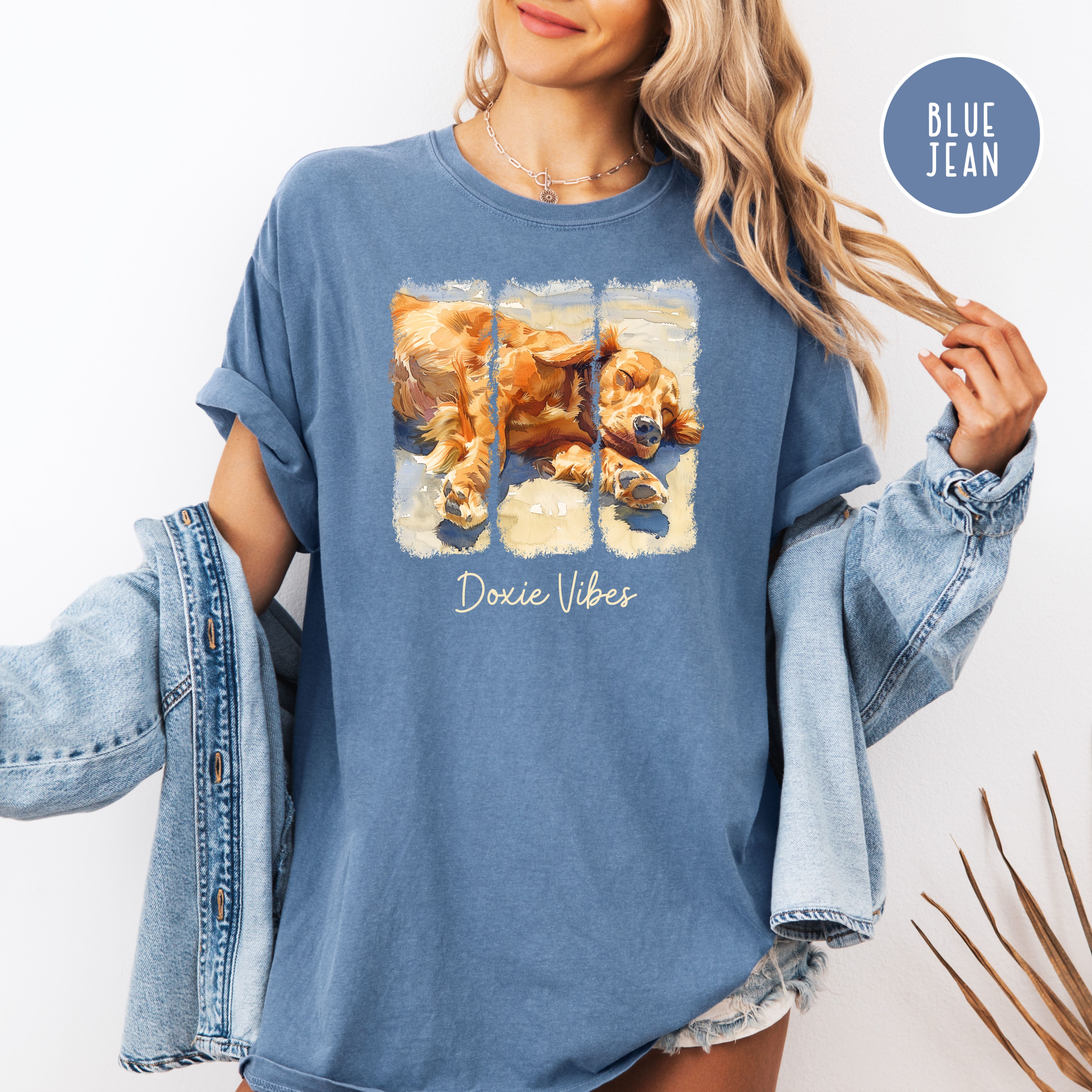 Dachshund Lover Comfort Colors T-Shirt, Doxie Mom Gift, Dog Lover Shirt