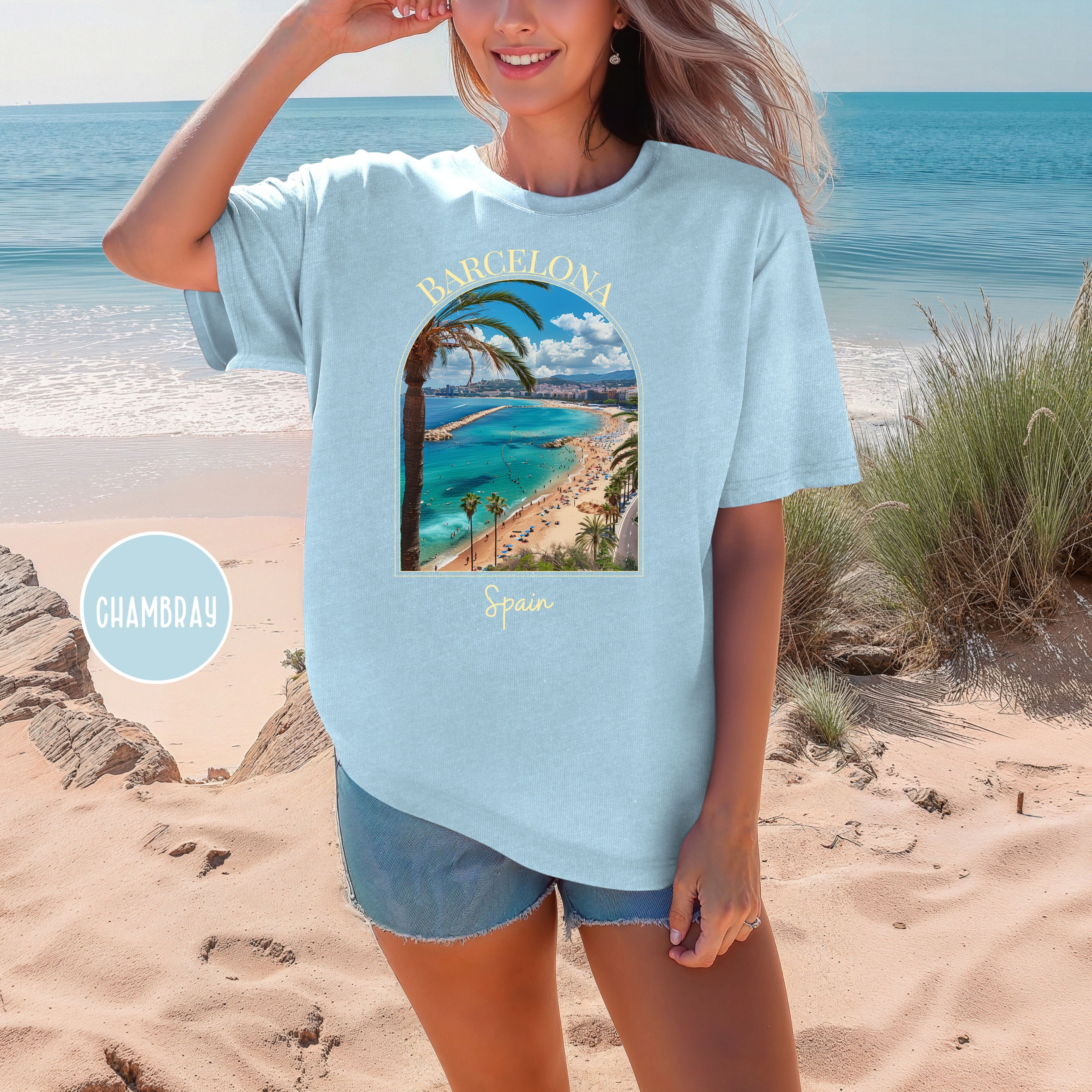 Barcelona Spain Vacation Gift Comfort Colors® Tee