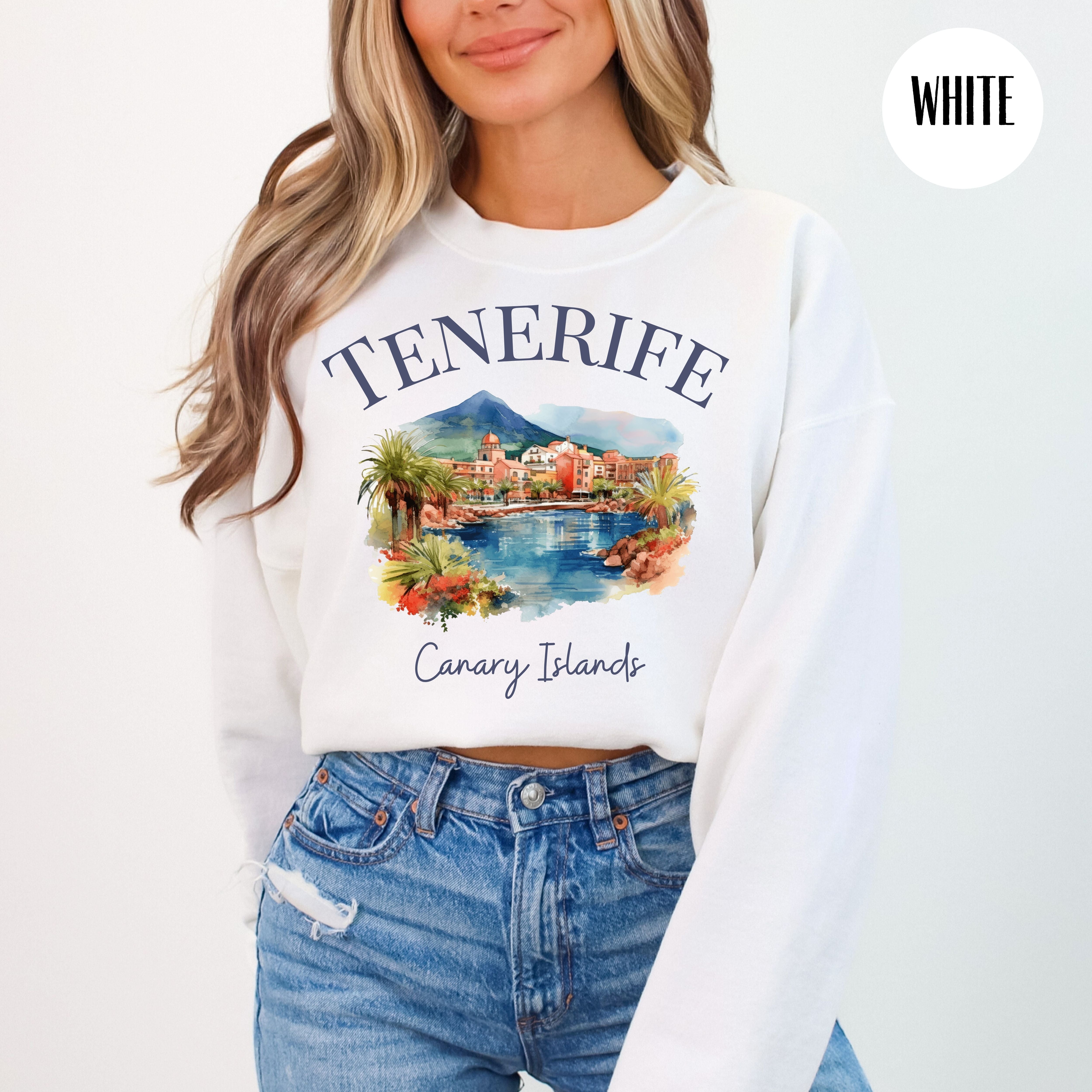 Tenerife Canary Islands Spain Vacation Gift Sweater