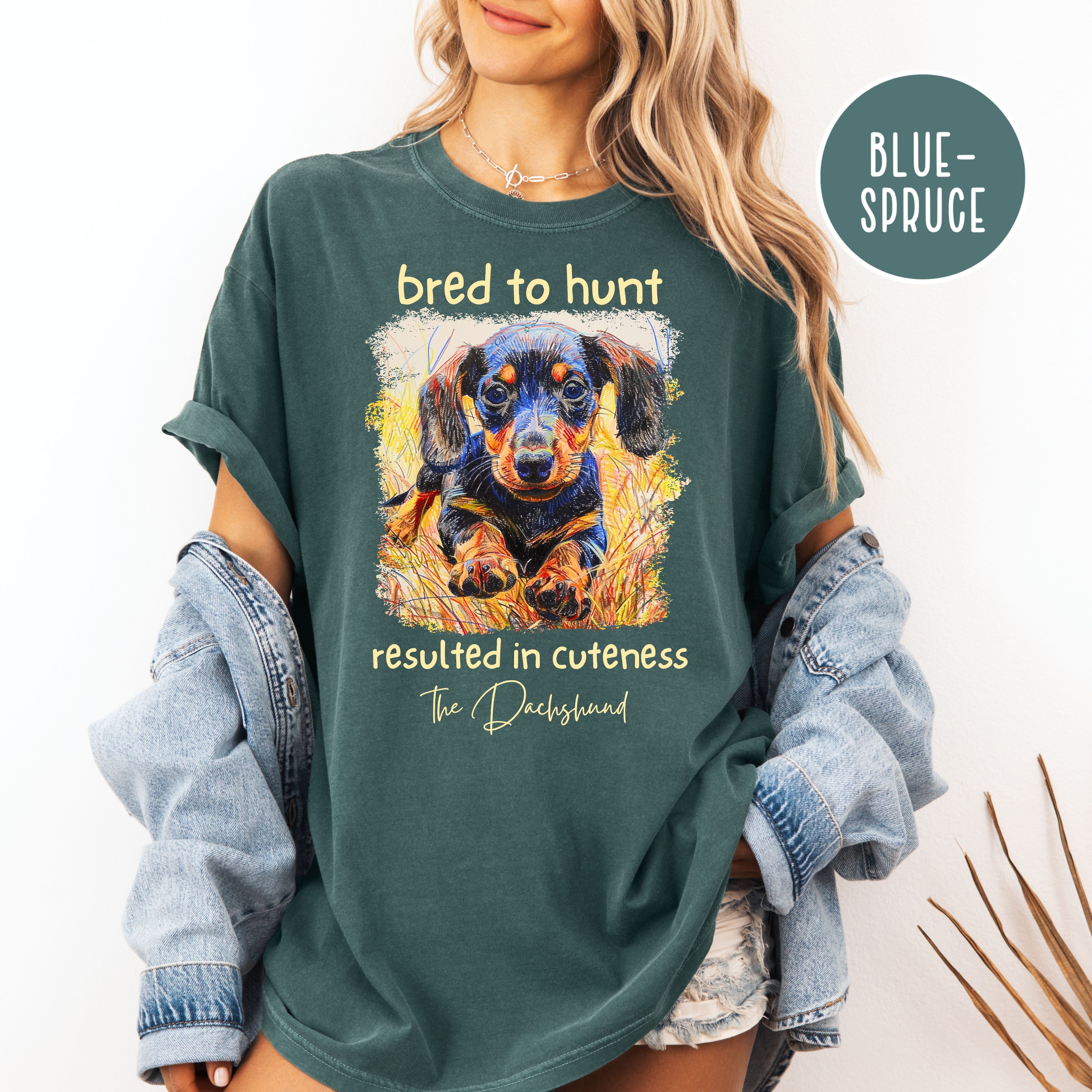Dachshund Mama Comfort Colors T-Shirt, Doxie Lover Cuteness Shirt, Weiner Dog Lover Shirt, Dachshund Gift Shirt