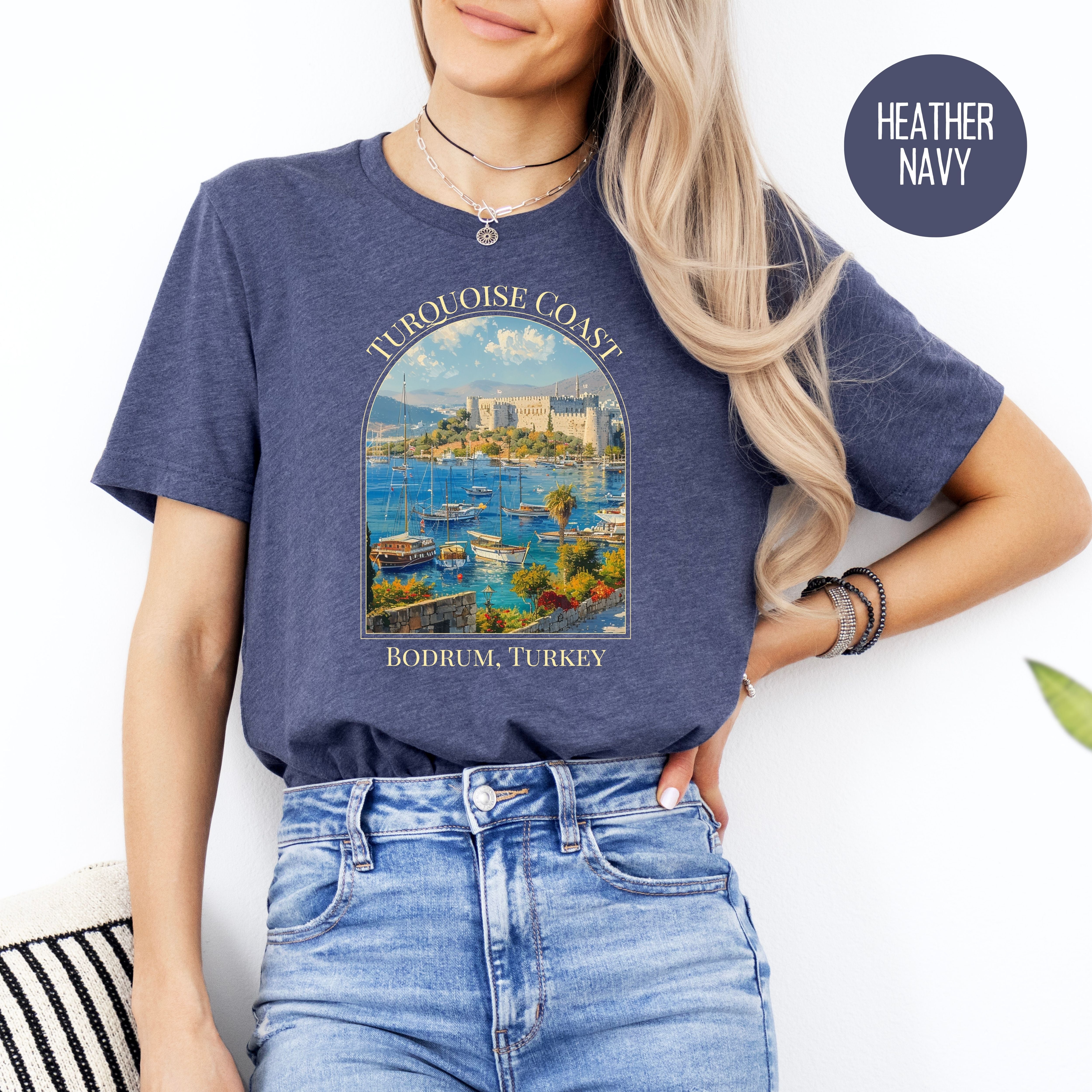 Turquoise Coast of Bodrum Turkey Soft-Style Unisex Tee