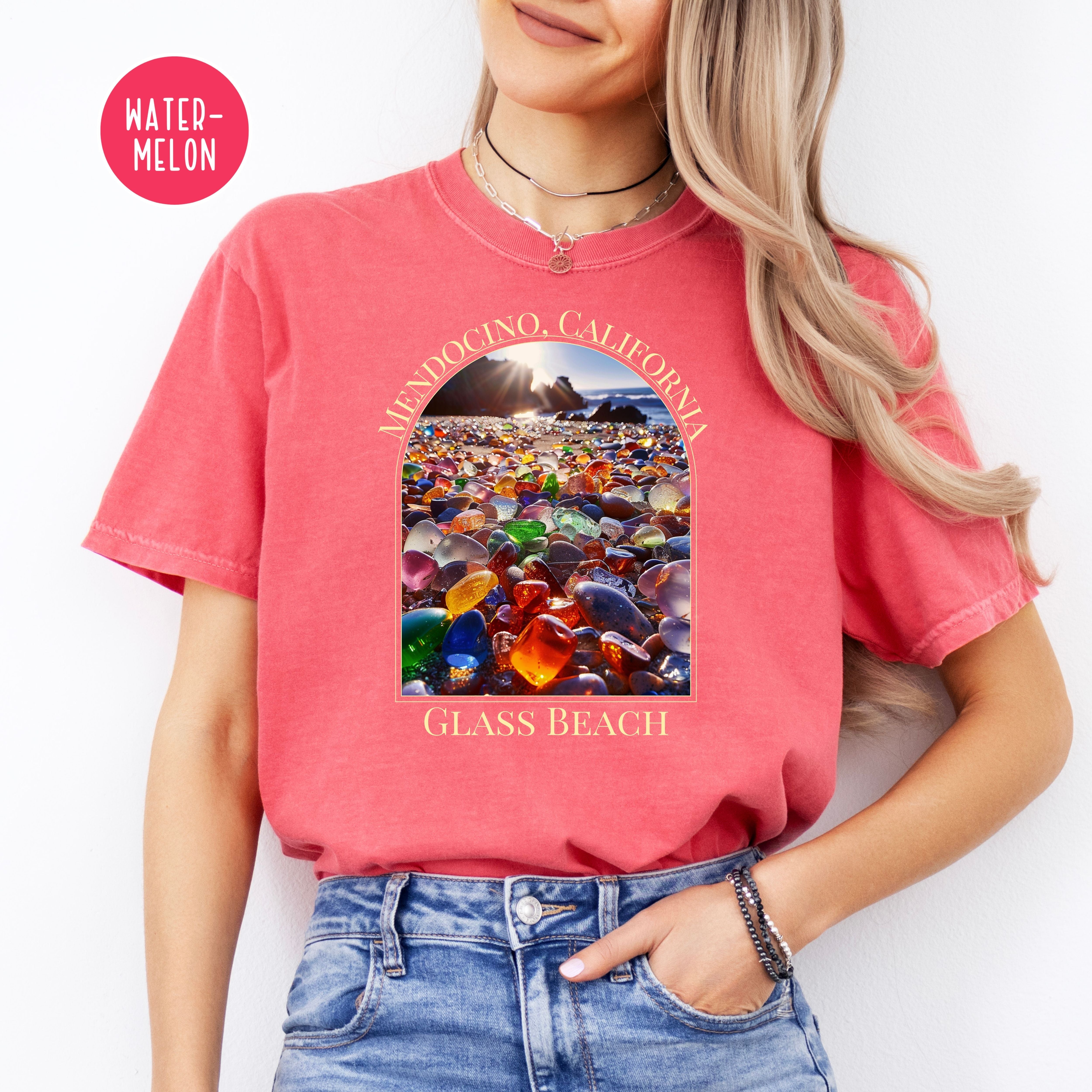 Glass Beach Mendocino California Comfort Colors® Tee