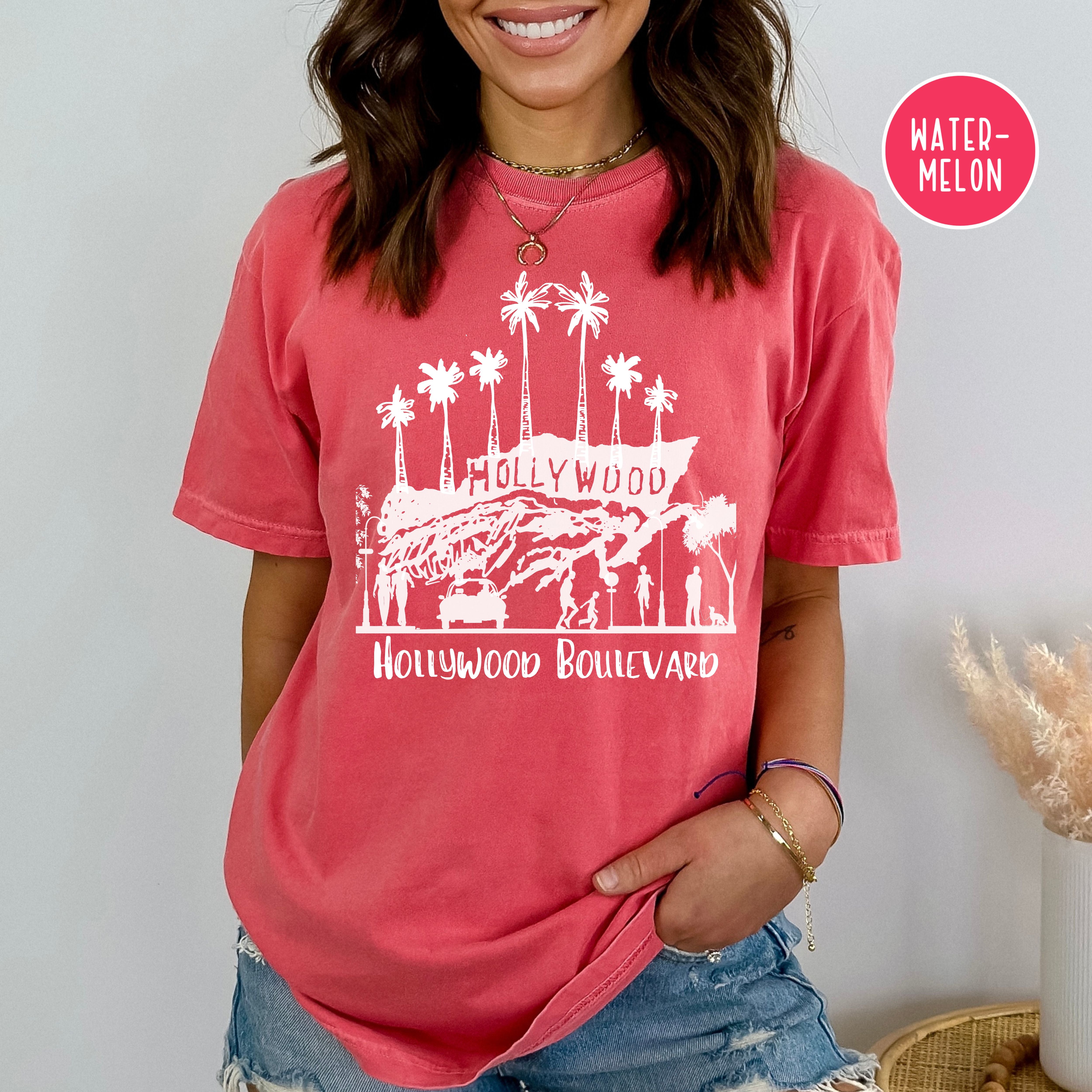 Hollywood California Grunge Style Comfort Colors® Tee