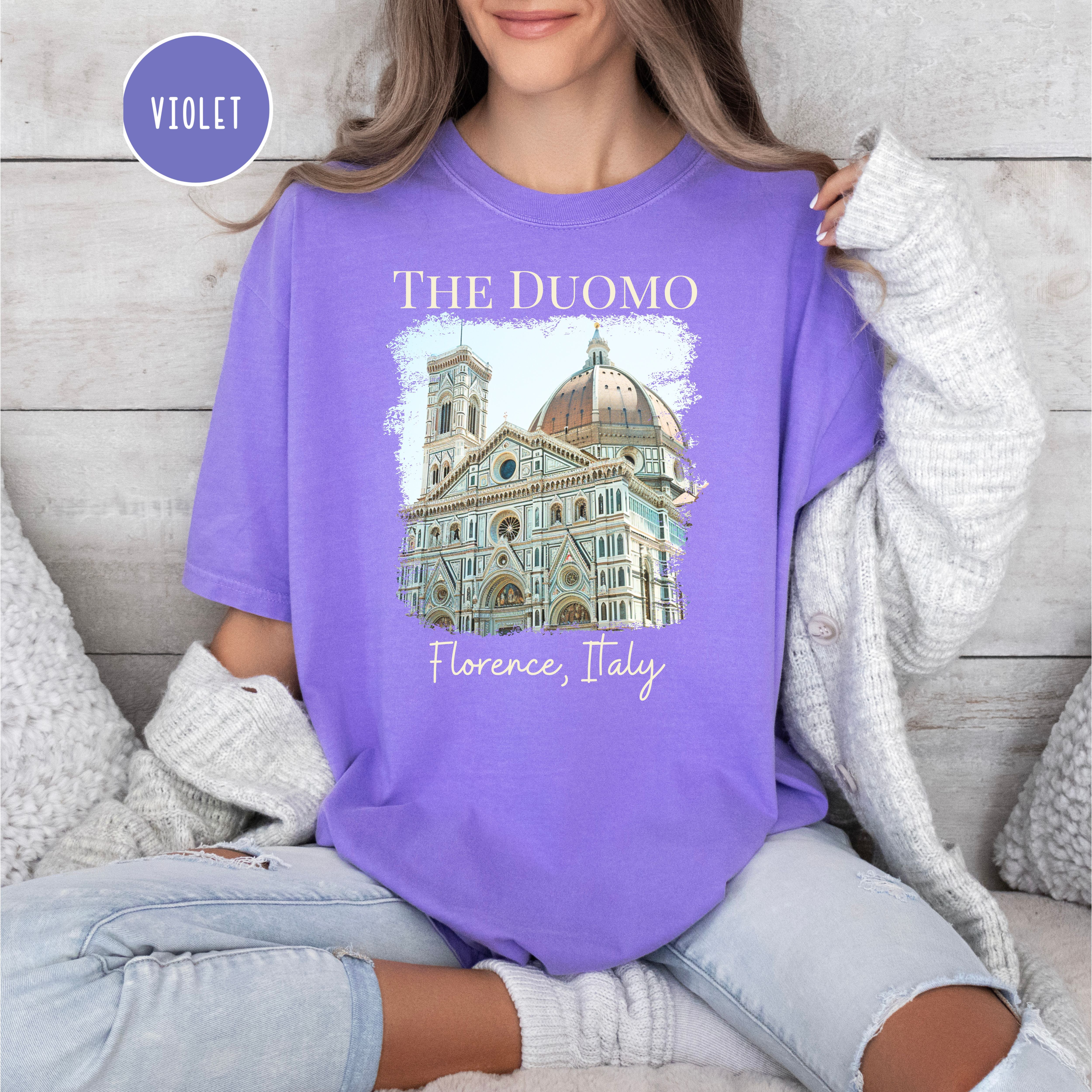 The Duomo in Florence Italy Comfort Colors Tee