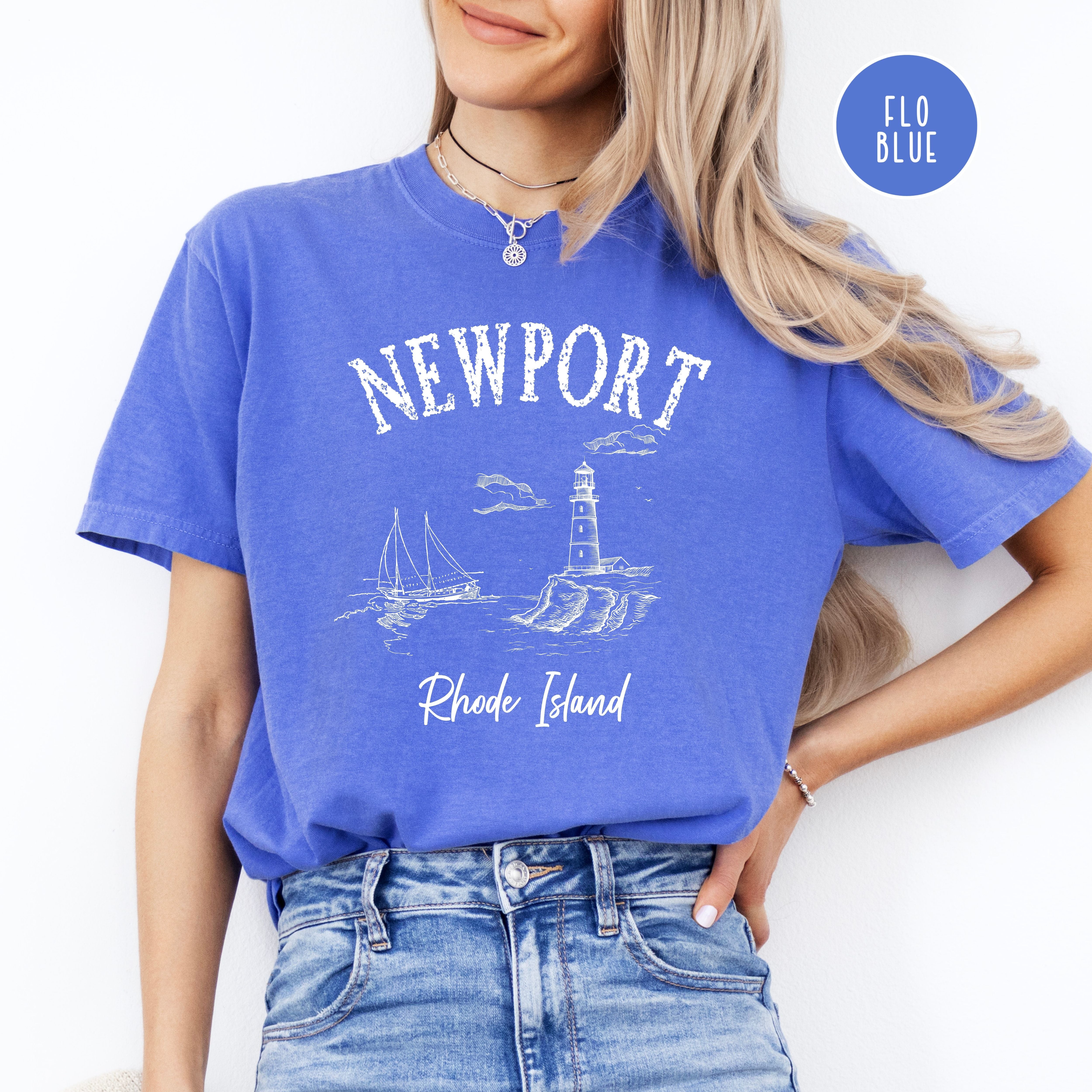 Newport Rhode Island Grunge Style Comfort Colors Tee