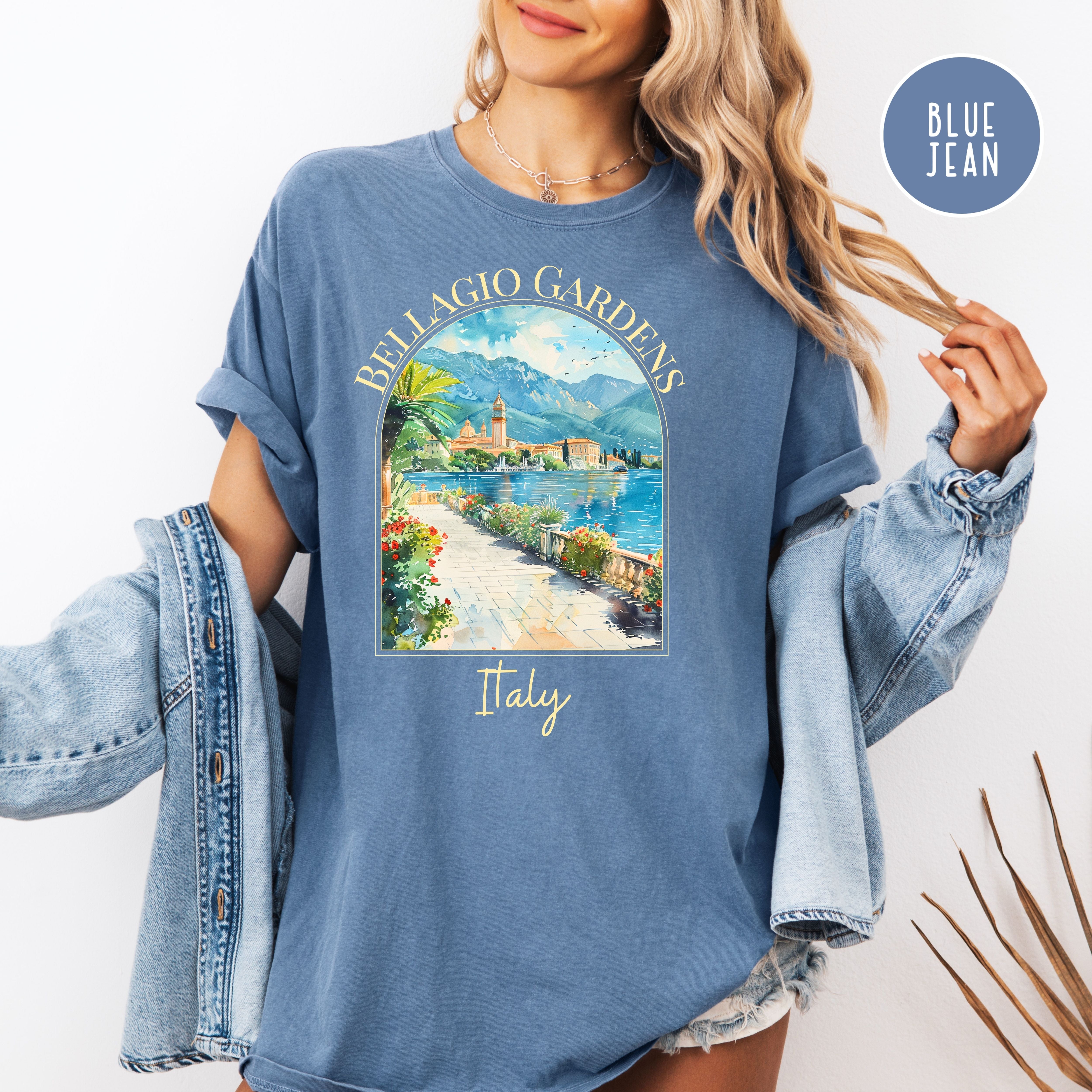 Bellagio Gardens Italy Comfort Colors Tee