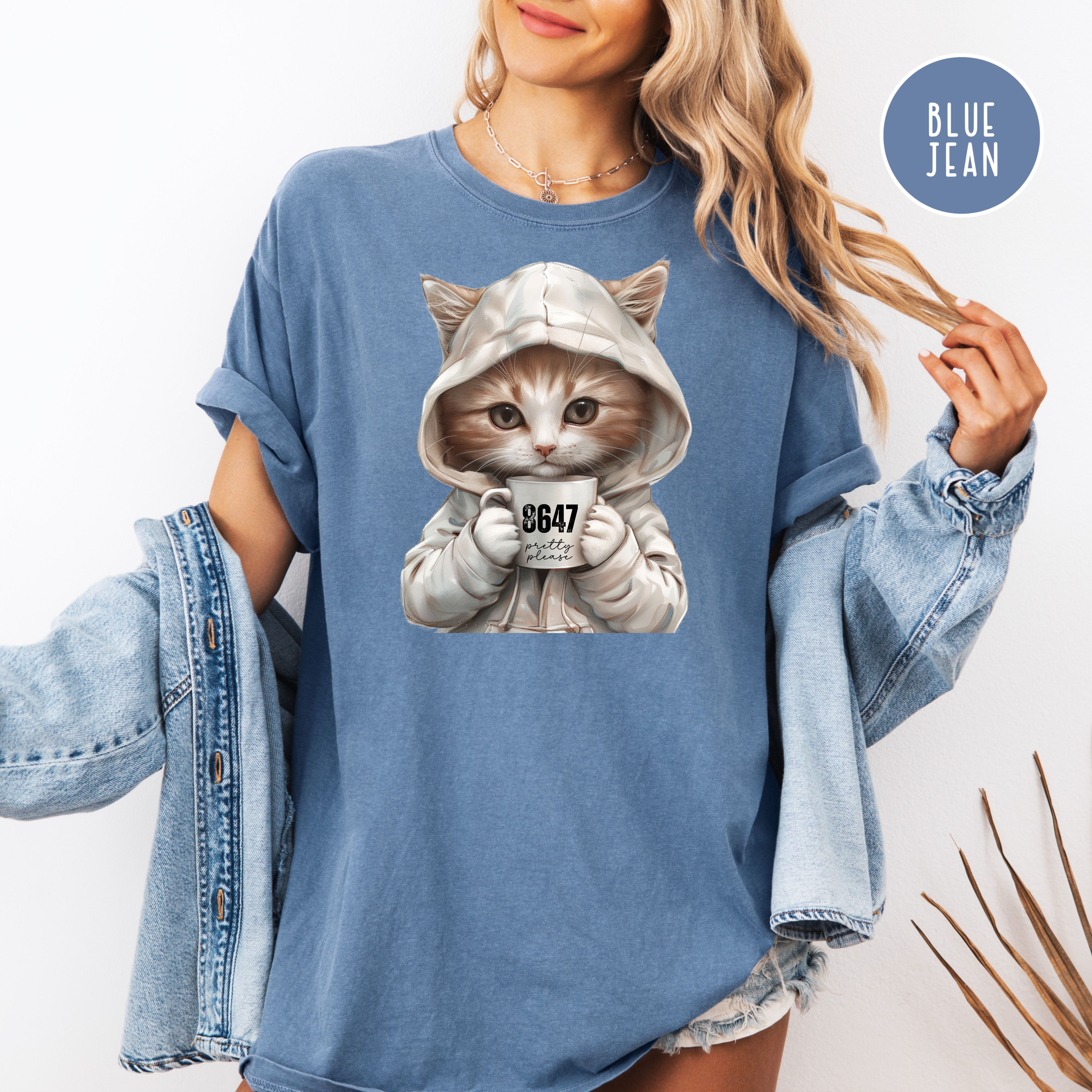 Anti-Trump Cat Lover 8647 Pretty Please Comfort Colors Trump Protest Political Gift Tee