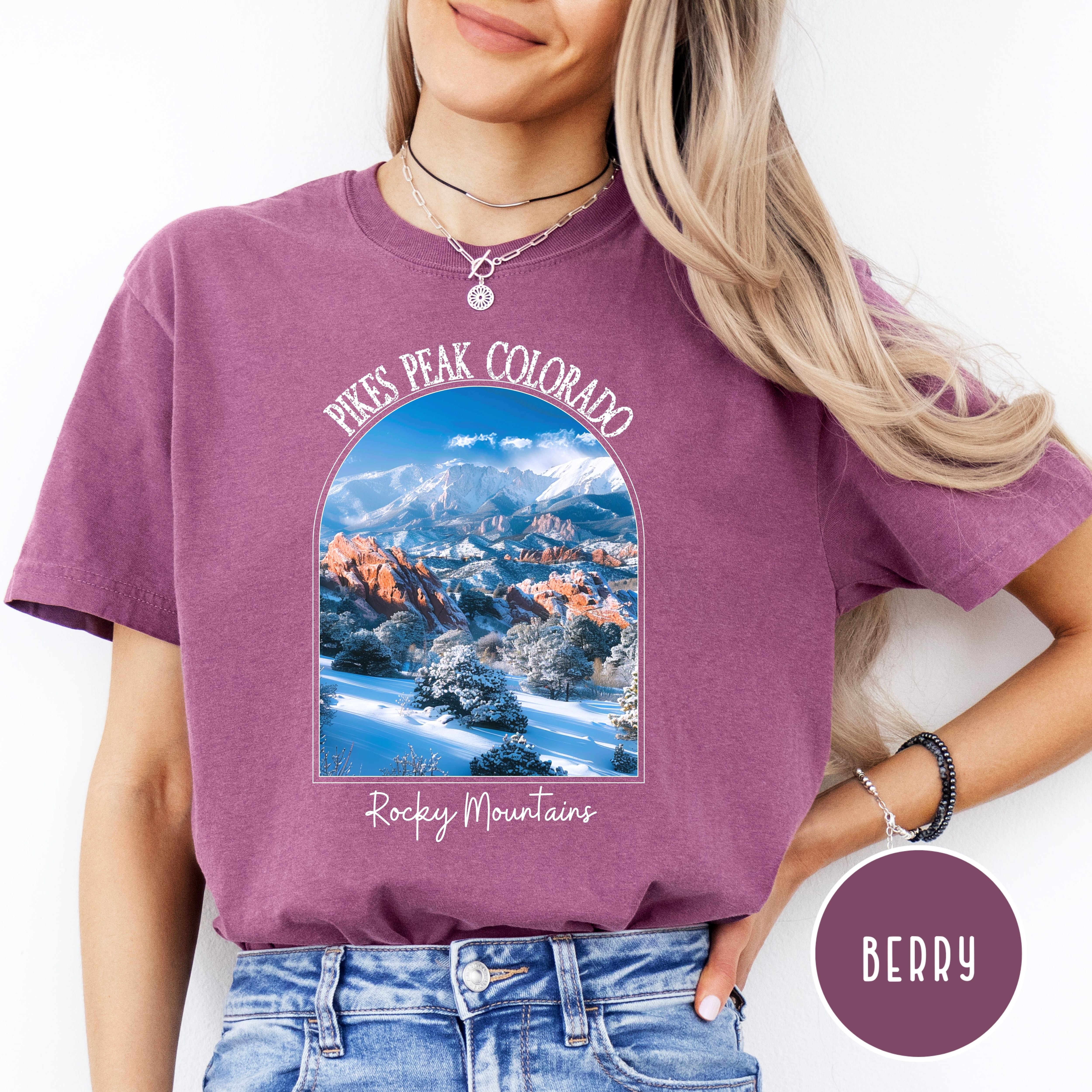 Pikes Peak Colorado Rocky Mountains Comfort Colors® Tee