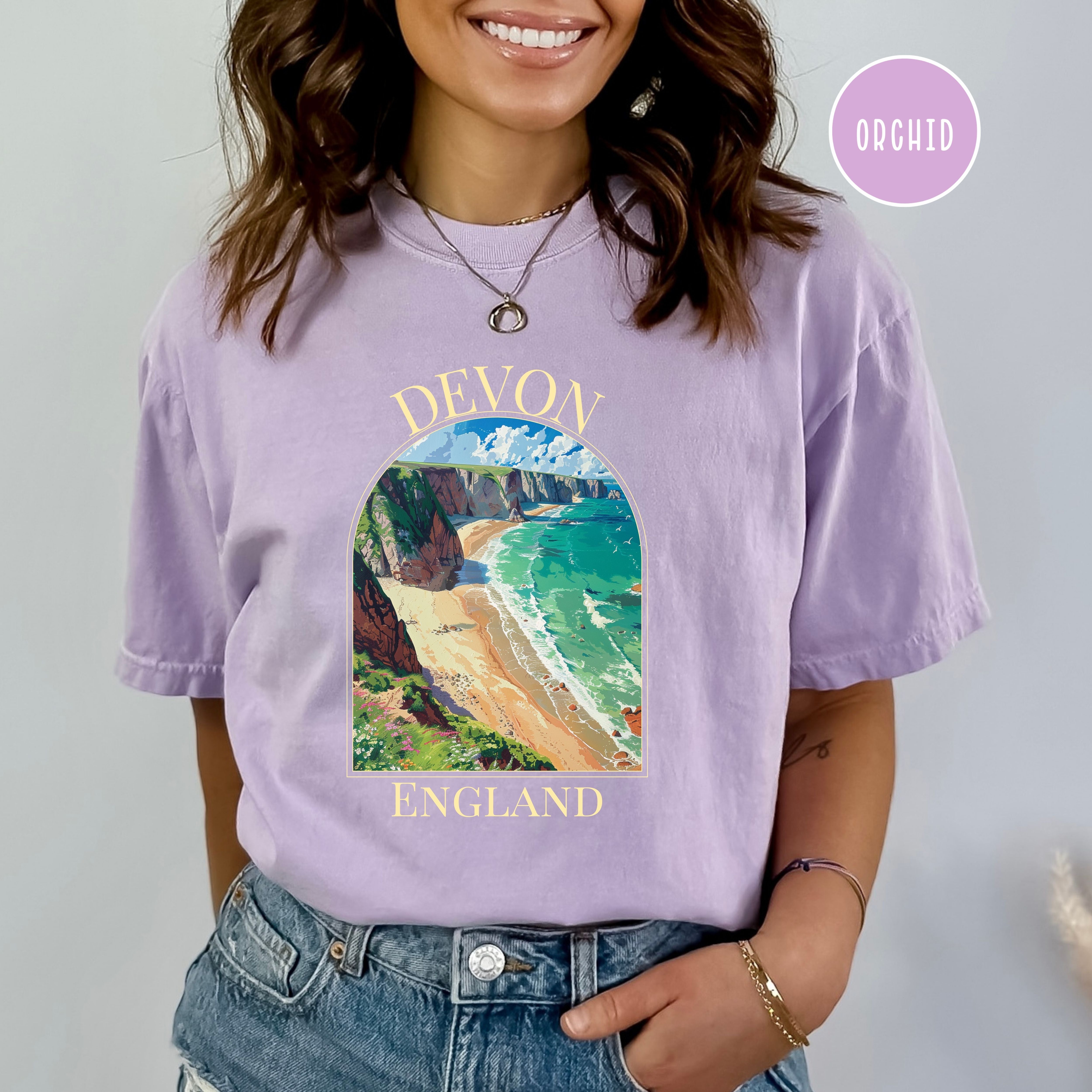 Devon England Beach Comfort Colors® Tee