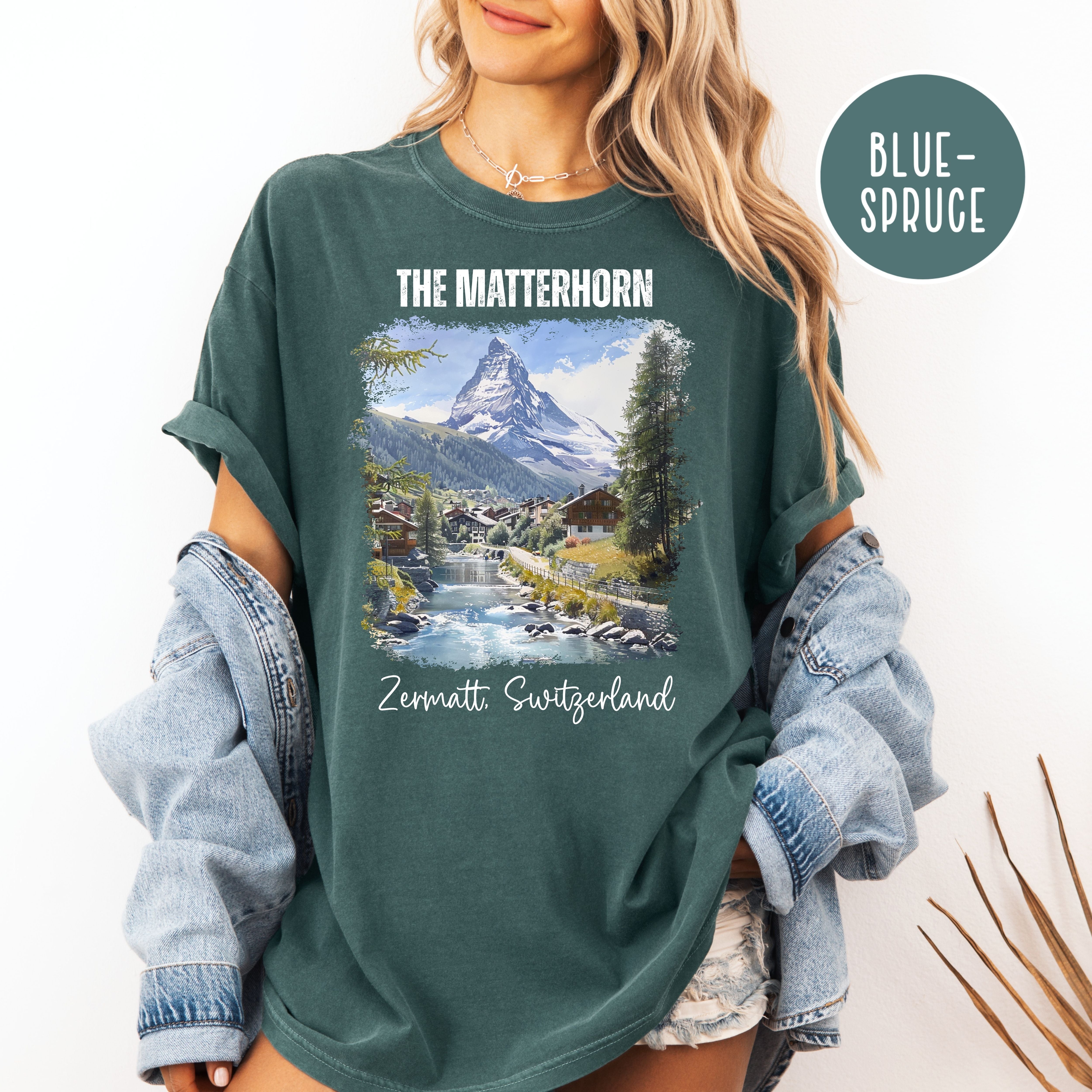 Matterhorn Zermatt Switzerland Comfort Colors Swiss Alps Vacation Gift Tee