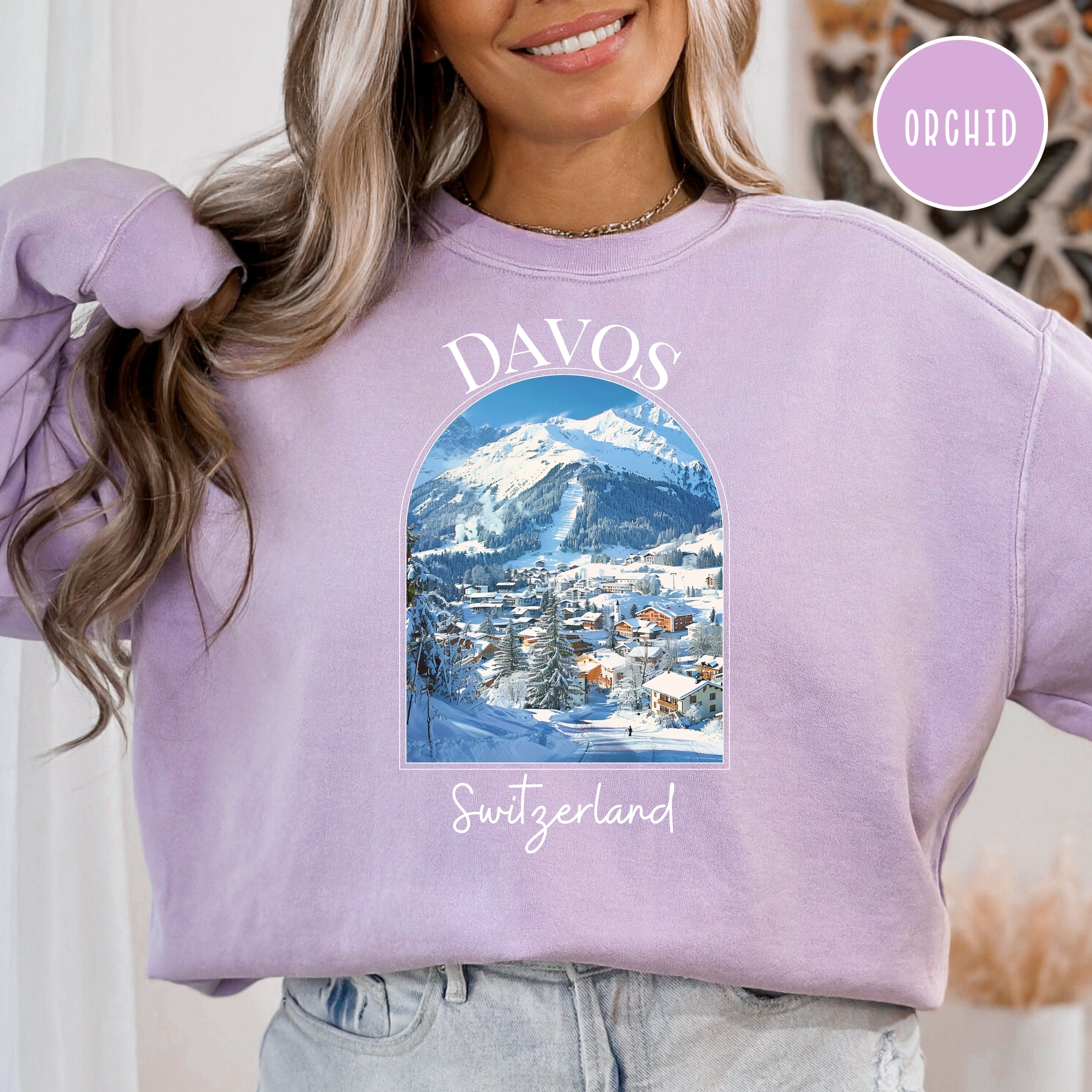 Davos Switzerland Comfort Colors® Sweatshirt