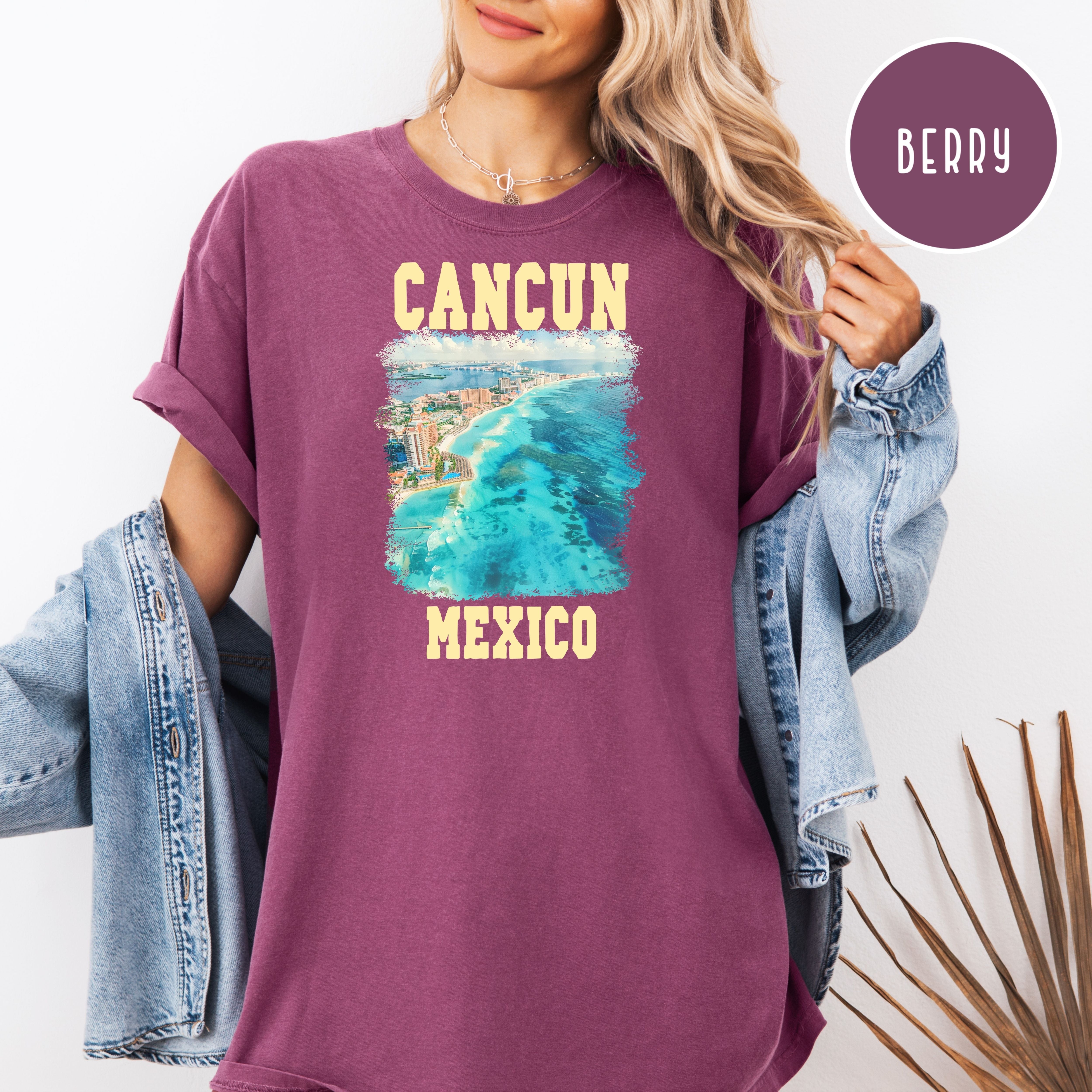 Cancun Mexico Comfort Colors T-Shirt, Island Beach Shirt