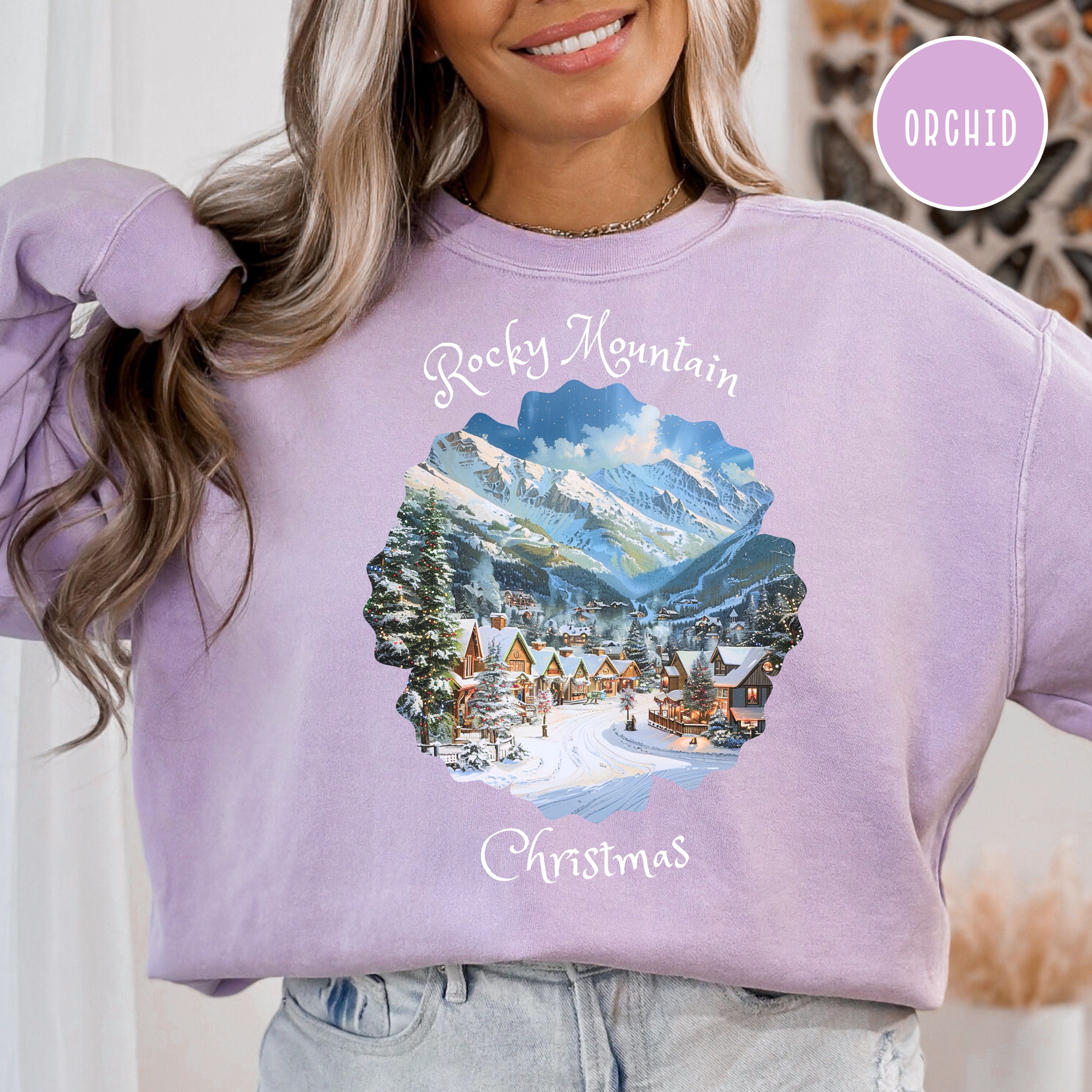 Rocky Mountain Christmas Comfort Colors® Sweatshirt