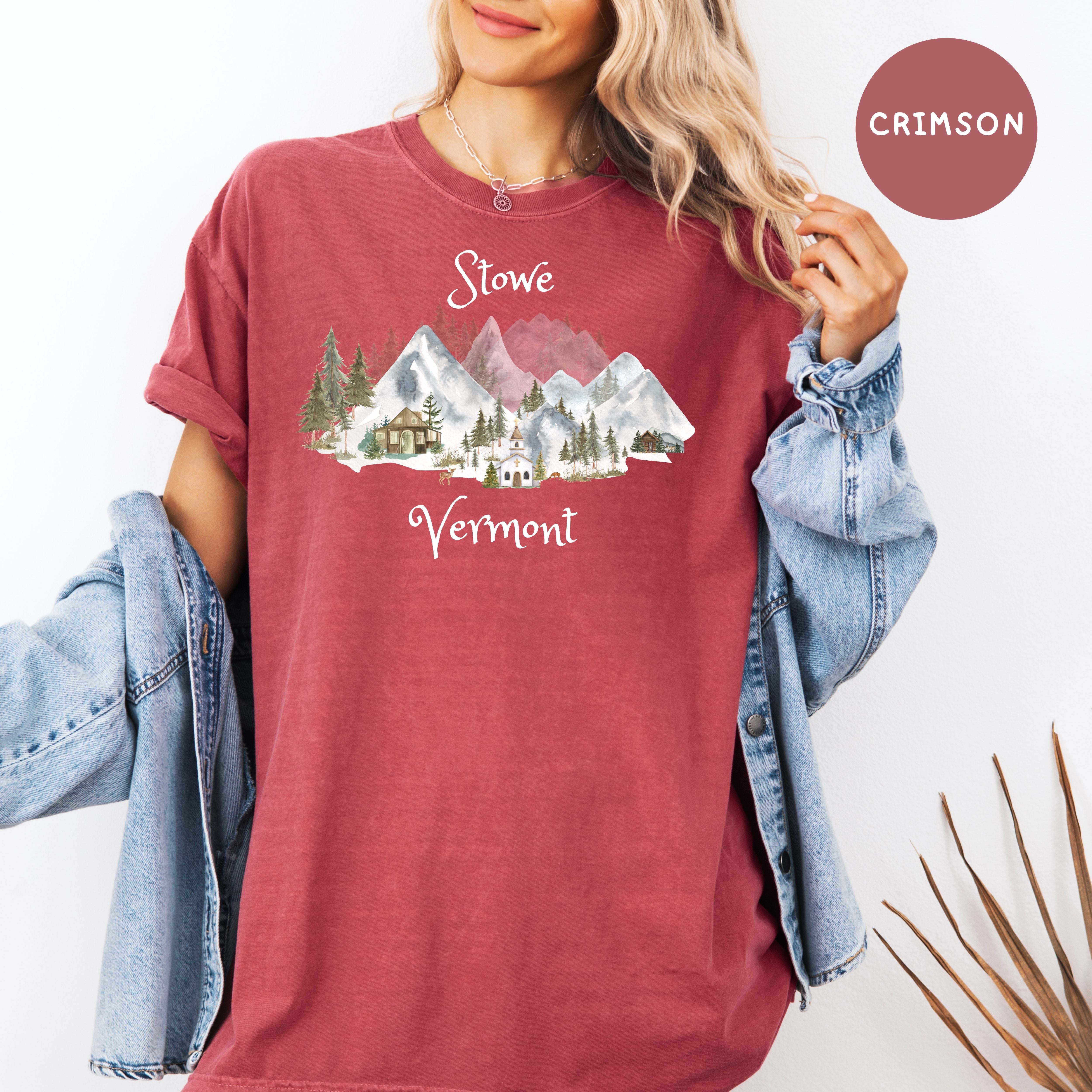 Stowe Vermont Unisex Comfort Colors Tee