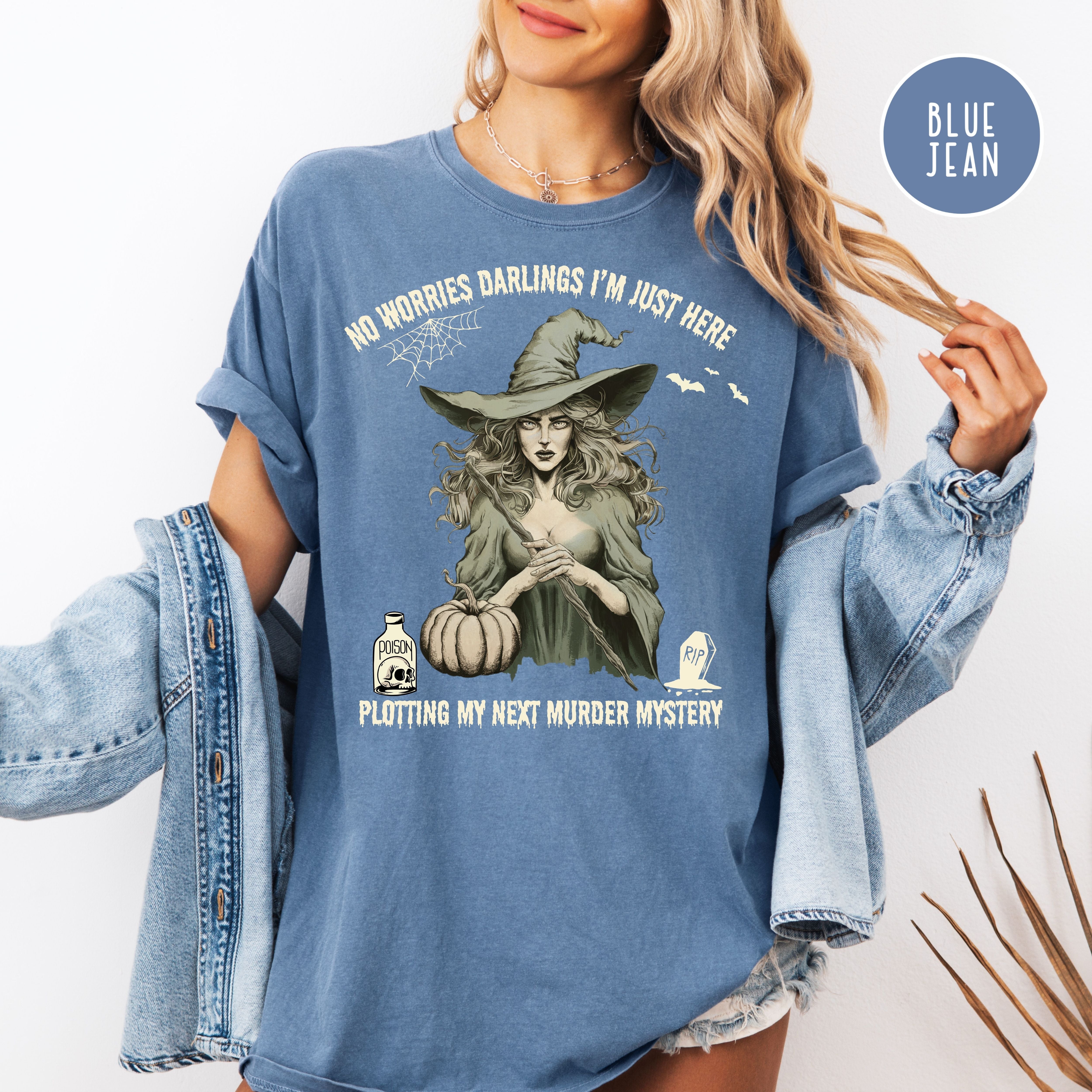 Murder Mystery Writers Comfort Colors Halloween Tee