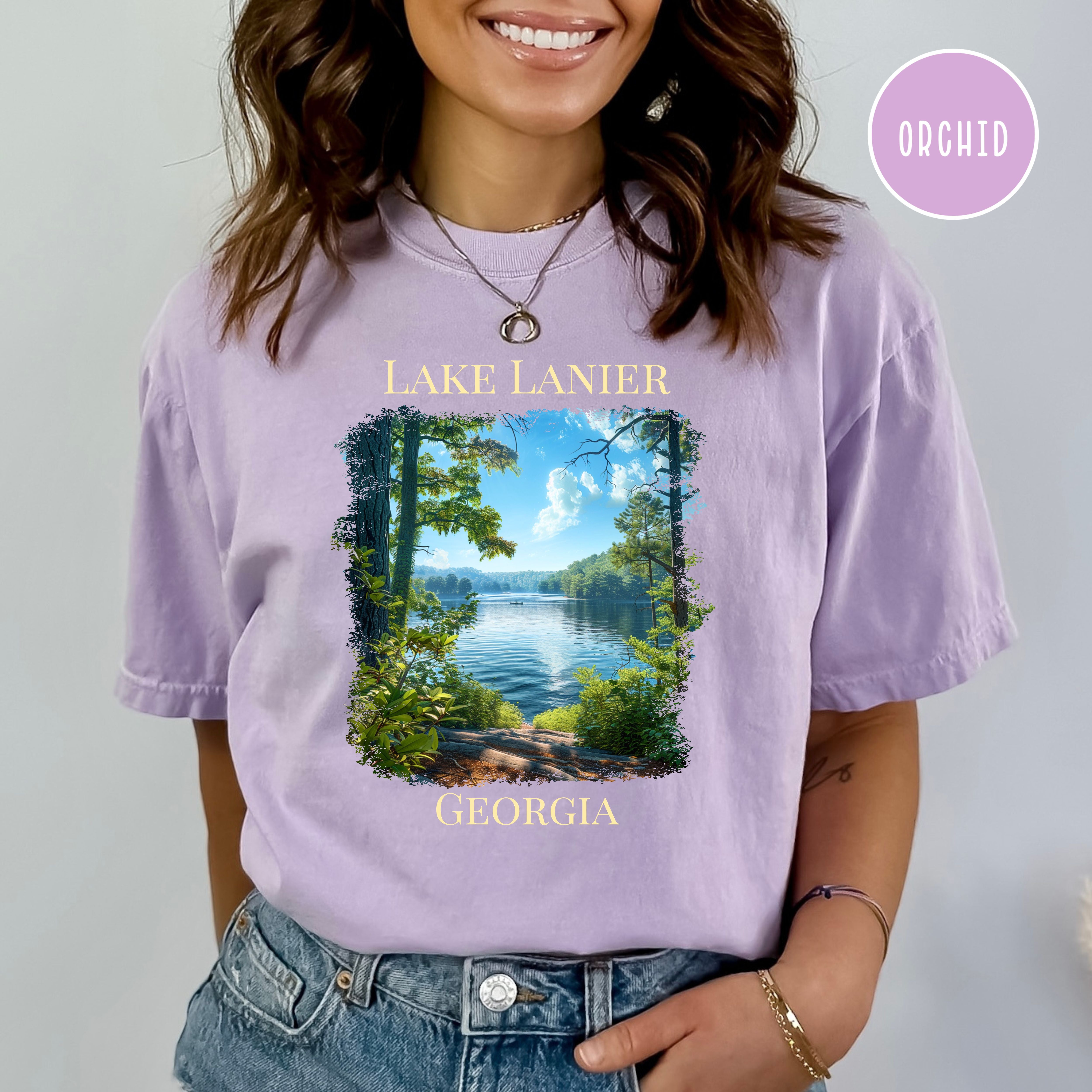 Lake Lanier Georgia Comfort Colors Tee
