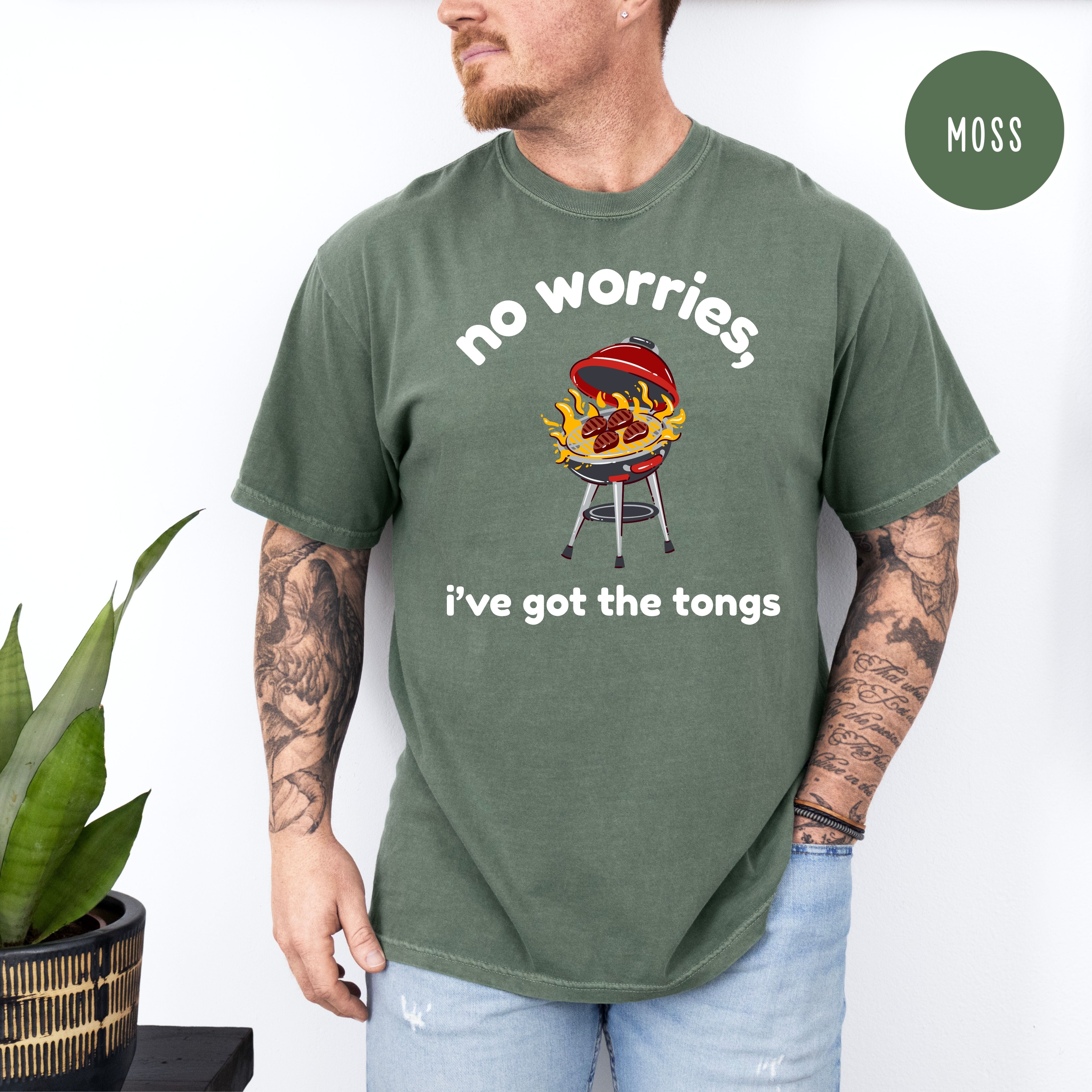 Funny Dad BBQ Comfort Colors Gift Shirt, Dad Who Love to Grill, Funny Father's Day Gift Shirt, Gift for Dad, Birthday Gift for Dad