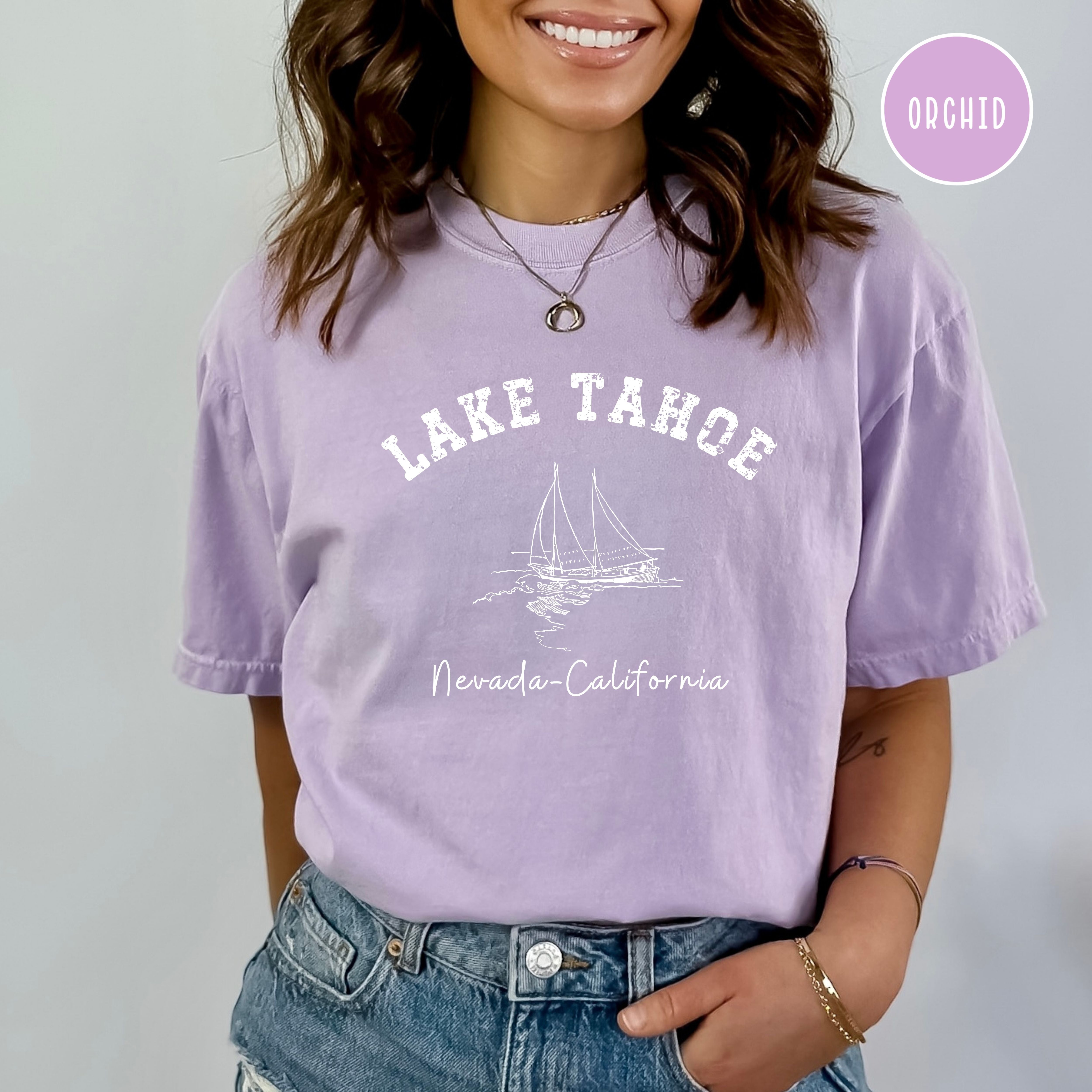 Lake Tahoe Grunge Style Comfort Colors® Tee