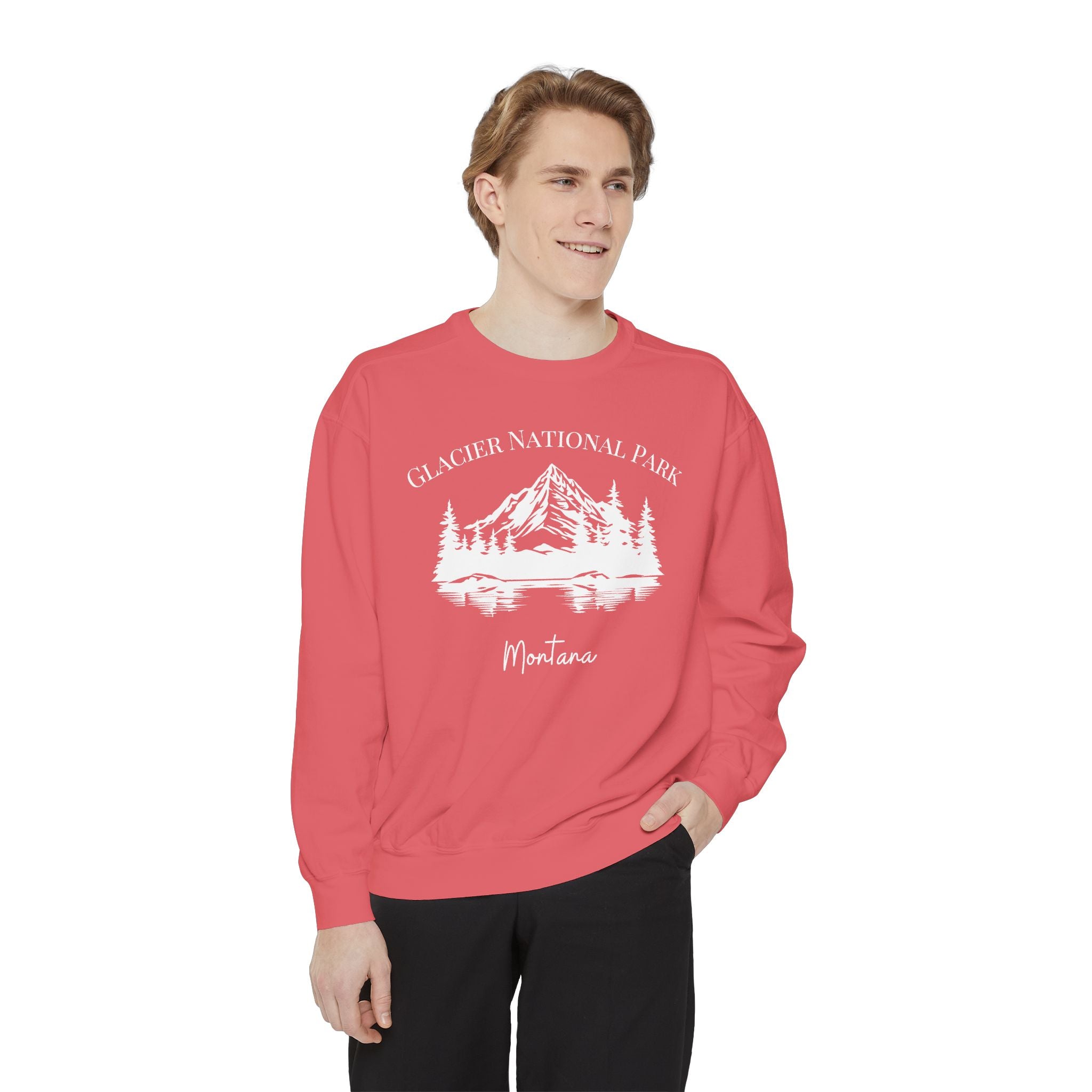 Glacier National Park Grunge Comfort Colors® Sweatshirt