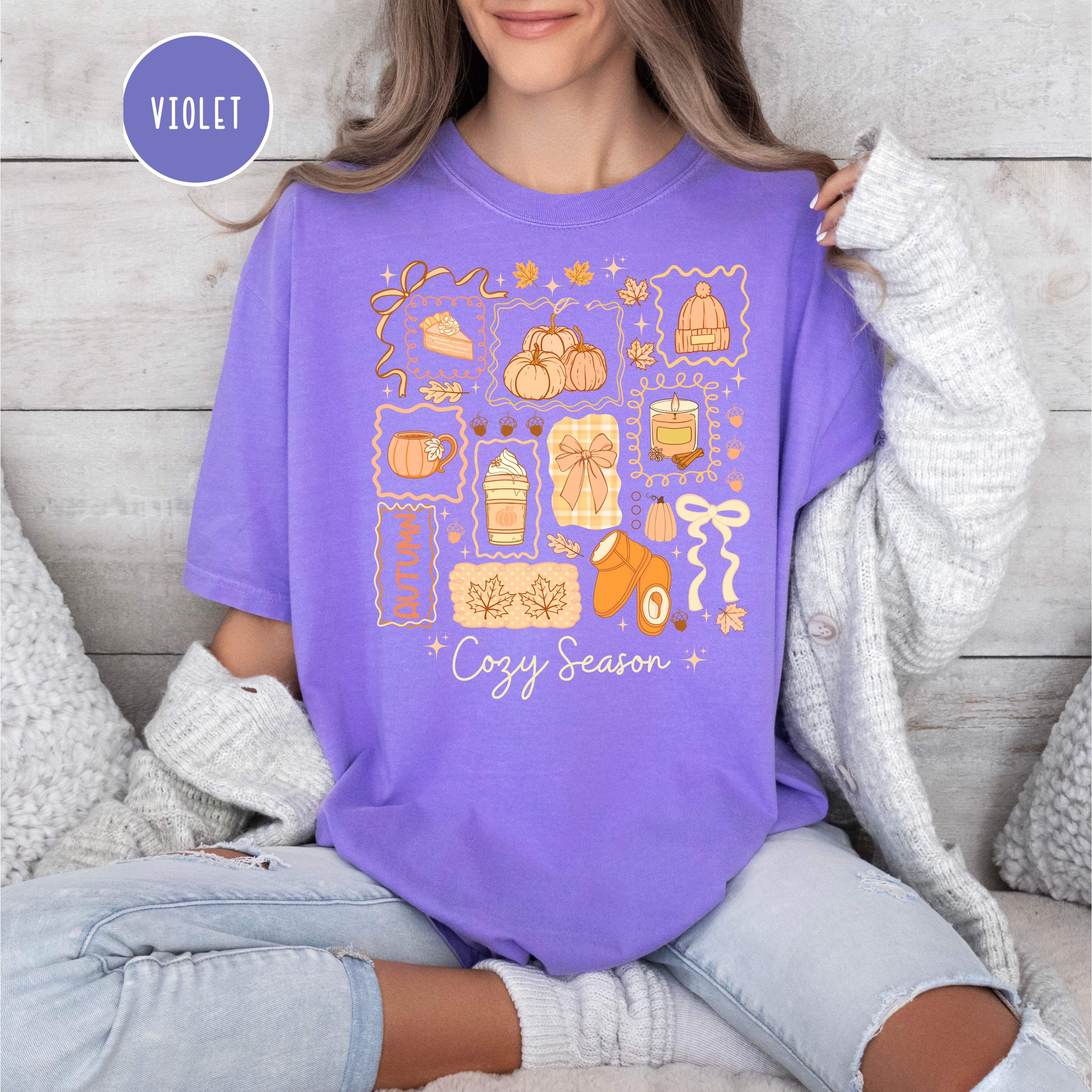 Cozy Season Autumn Comfort Colors Fall Shirt